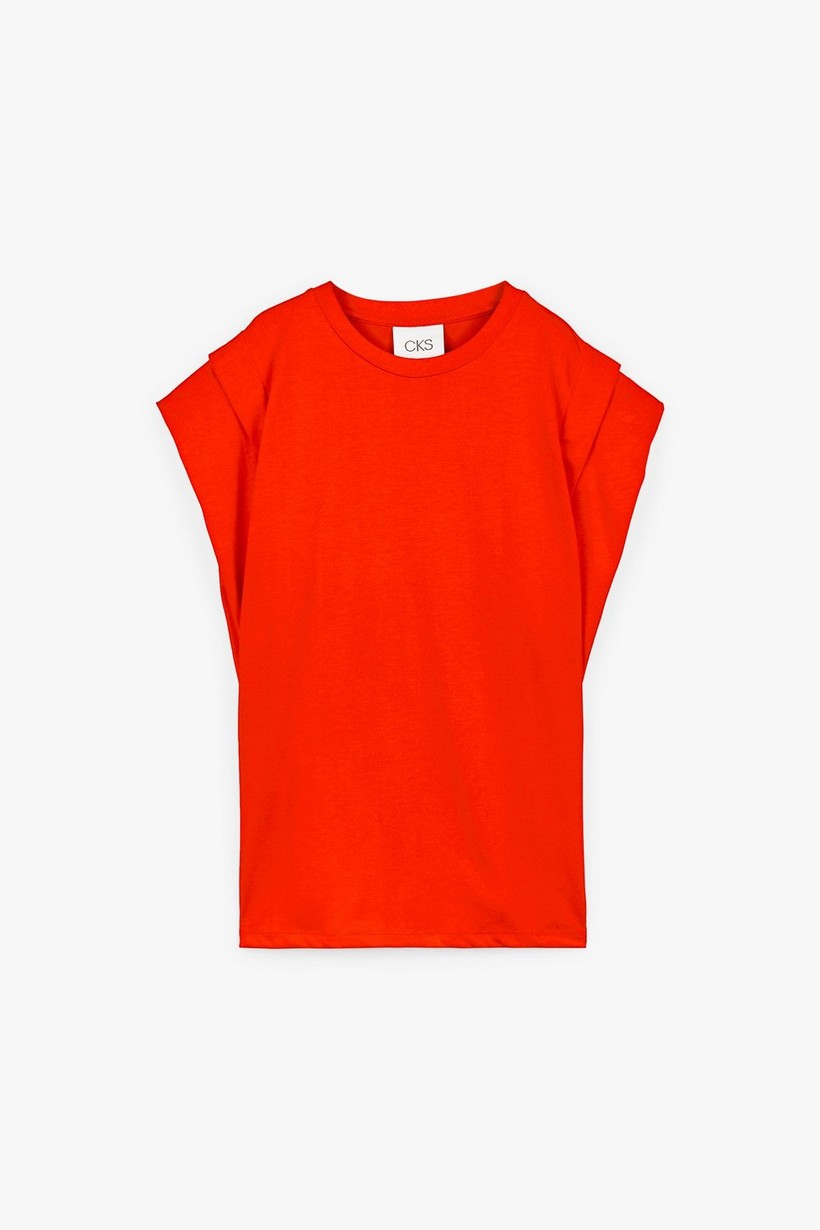 CKS Dames - PAMINA - t-shirt à manches courtes - rouge foncé