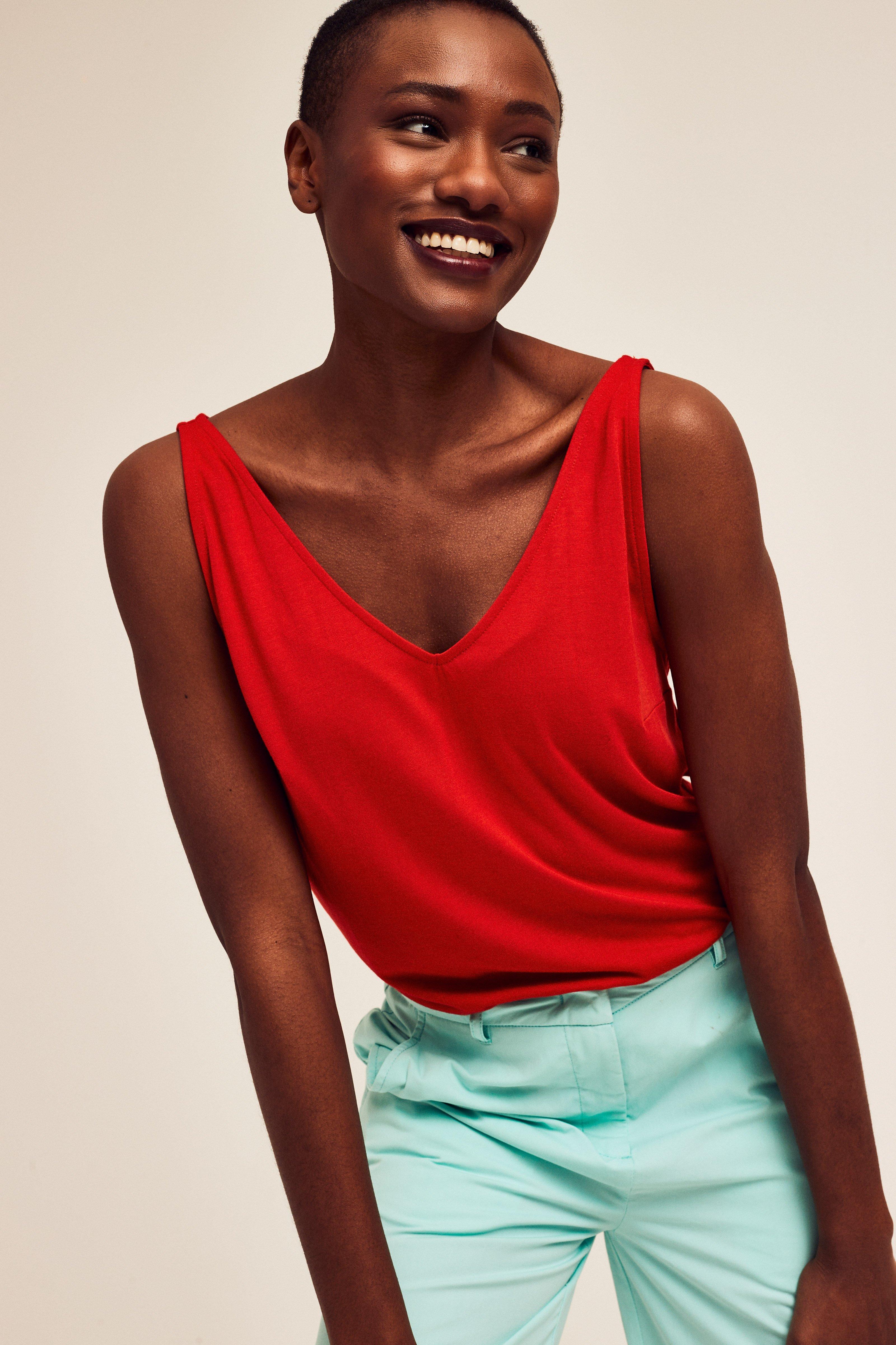 CKS Dames - NUMIKA - sleeveless top - dark red