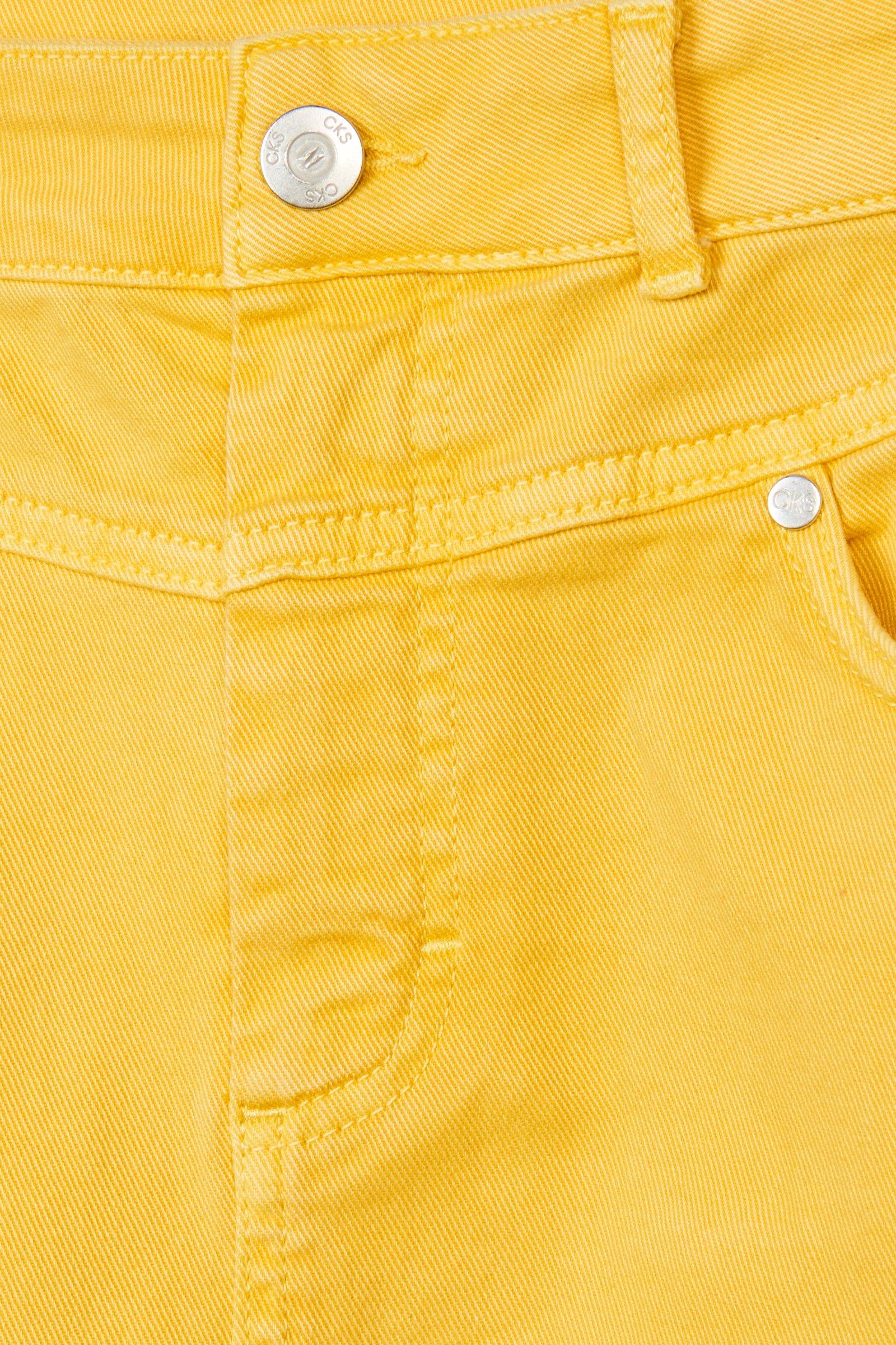 CKS Dames - BENEATH - midi skirt - dark yellow