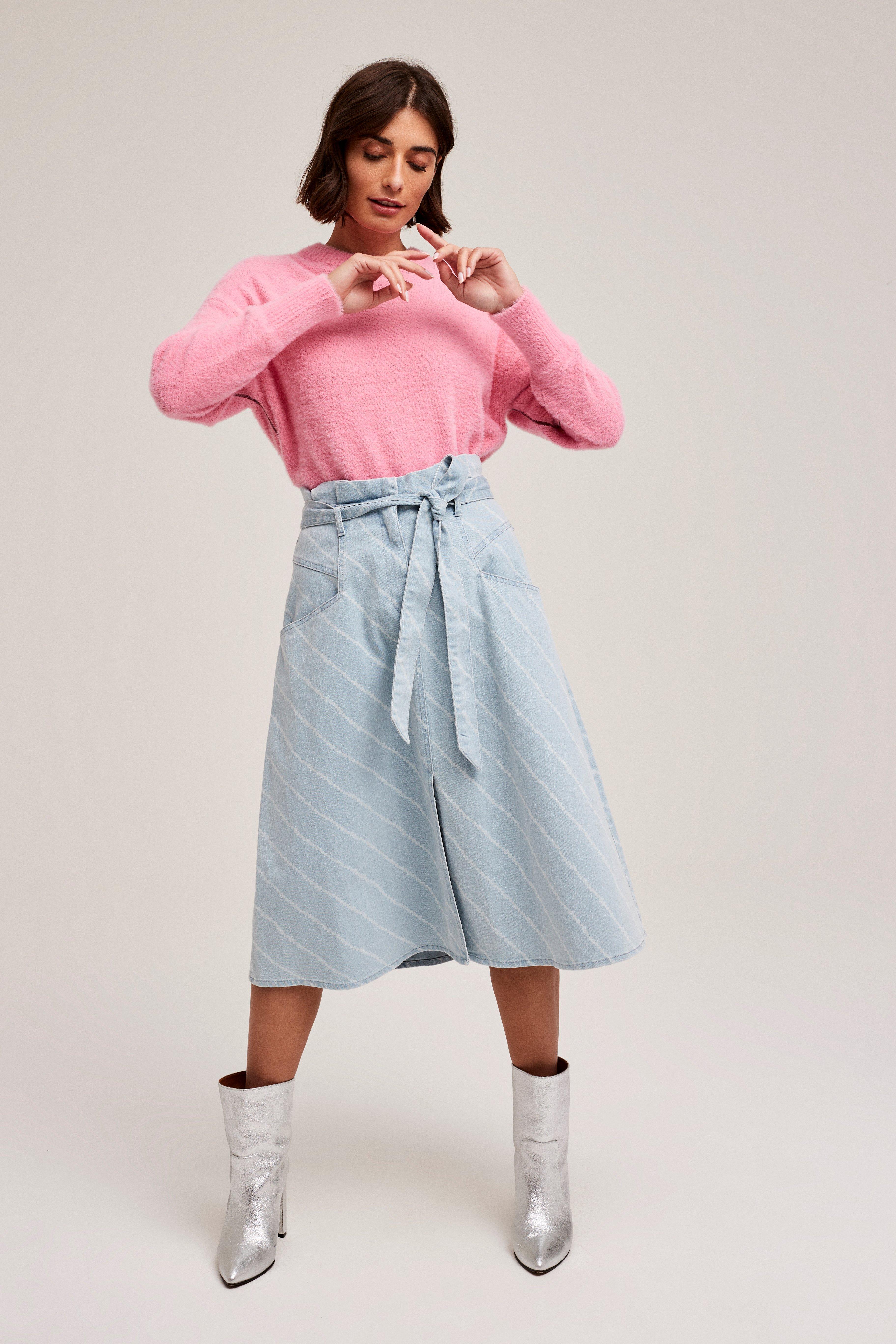 CKS Dames - INOA - midi skirt - light blue