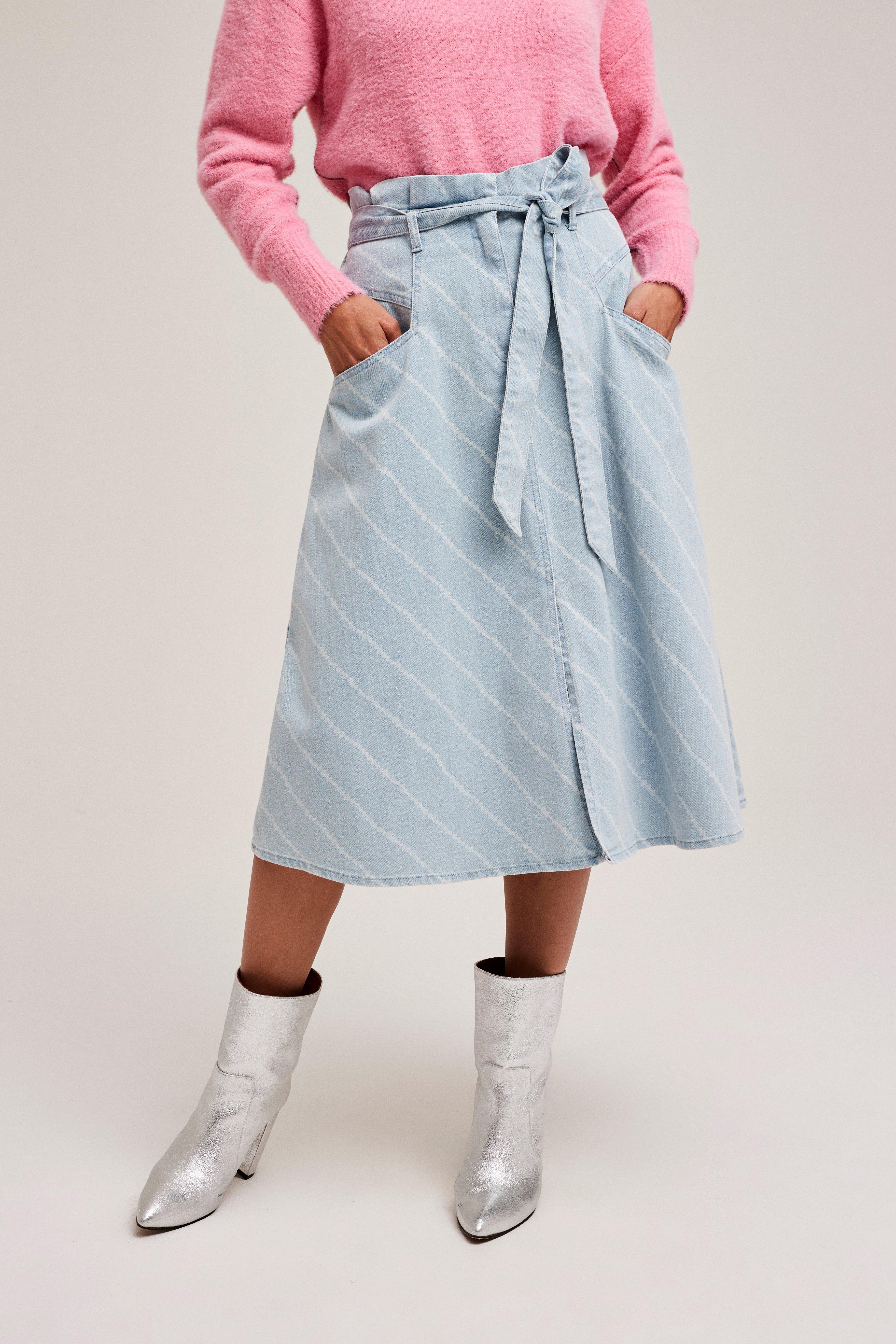 CKS Dames - INOA - midi skirt - light blue