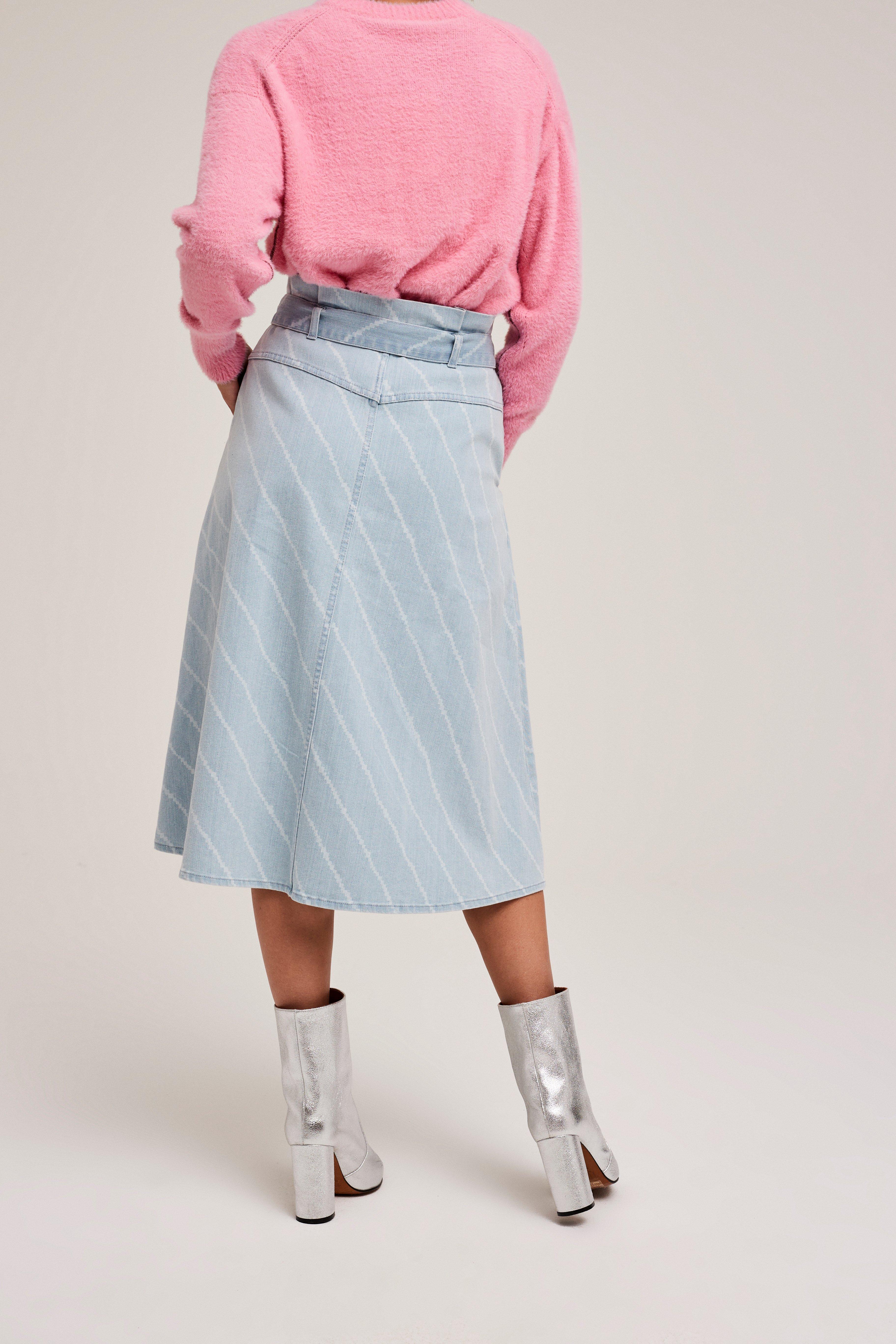 CKS Dames - INOA - midi skirt - light blue