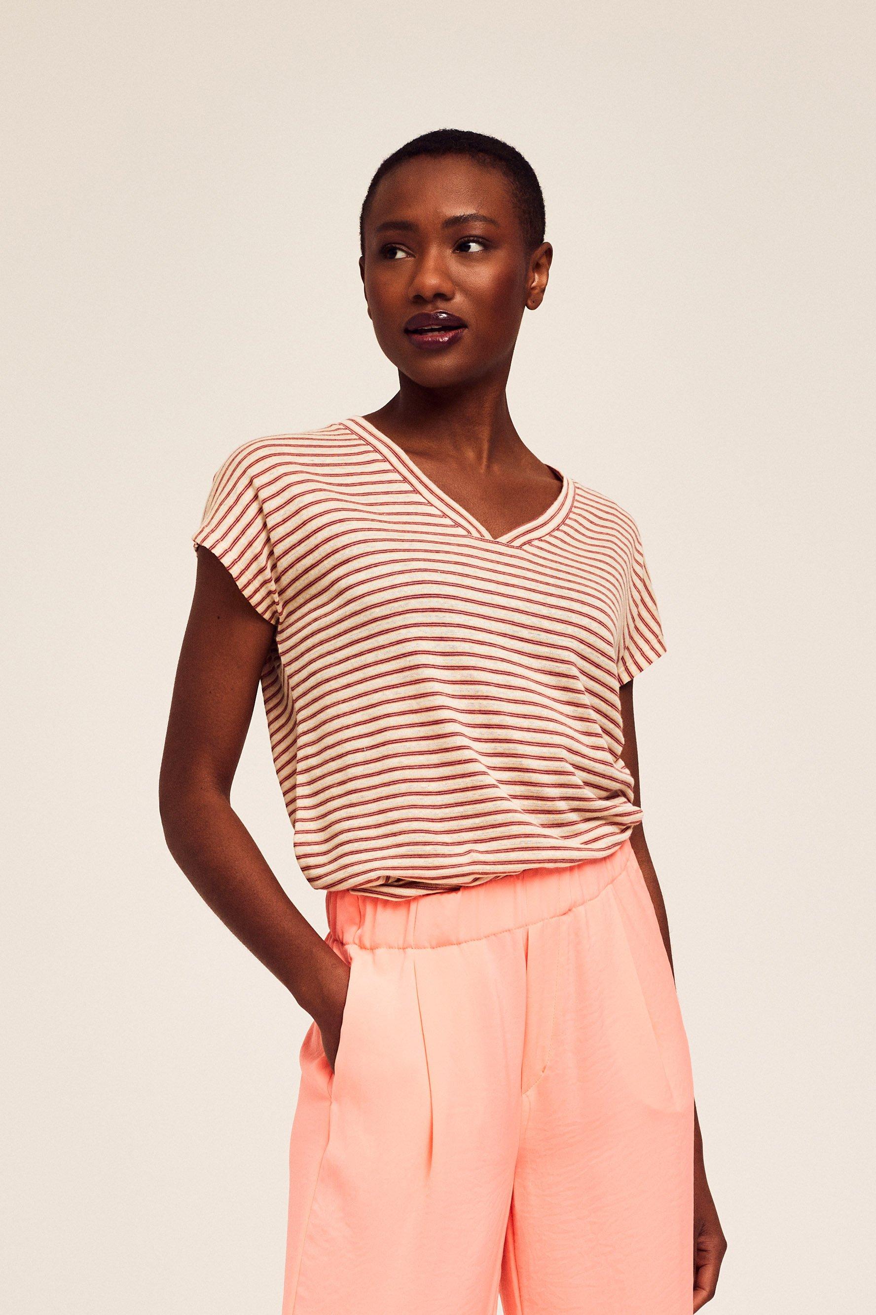 CKS Dames - JAMEE - t-shirt short sleeves - beige