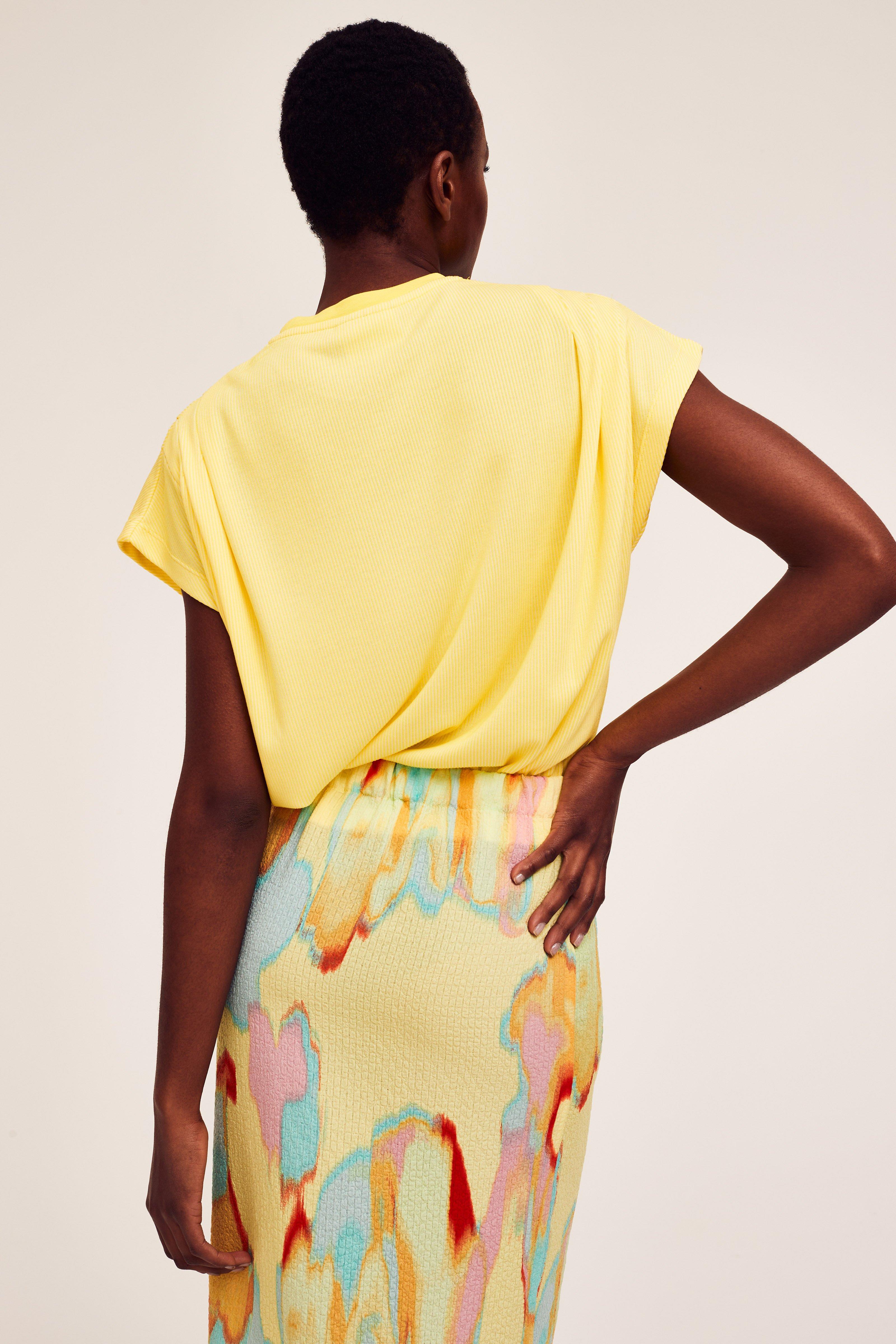 CKS Dames - JAZZY - t-shirt à manches courtes - jaune