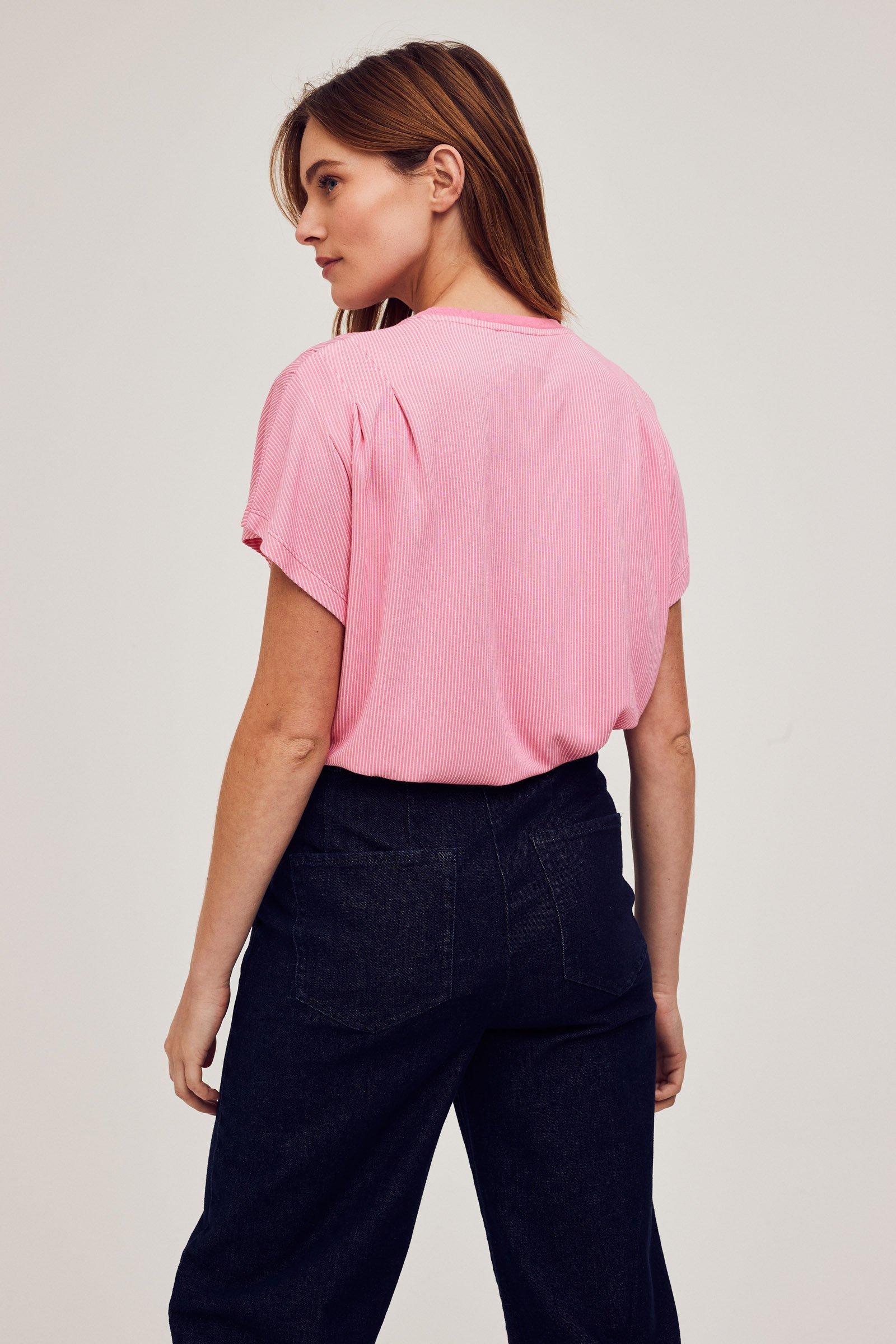 CKS Dames - JAZZY - t-shirt short sleeves - dark pink