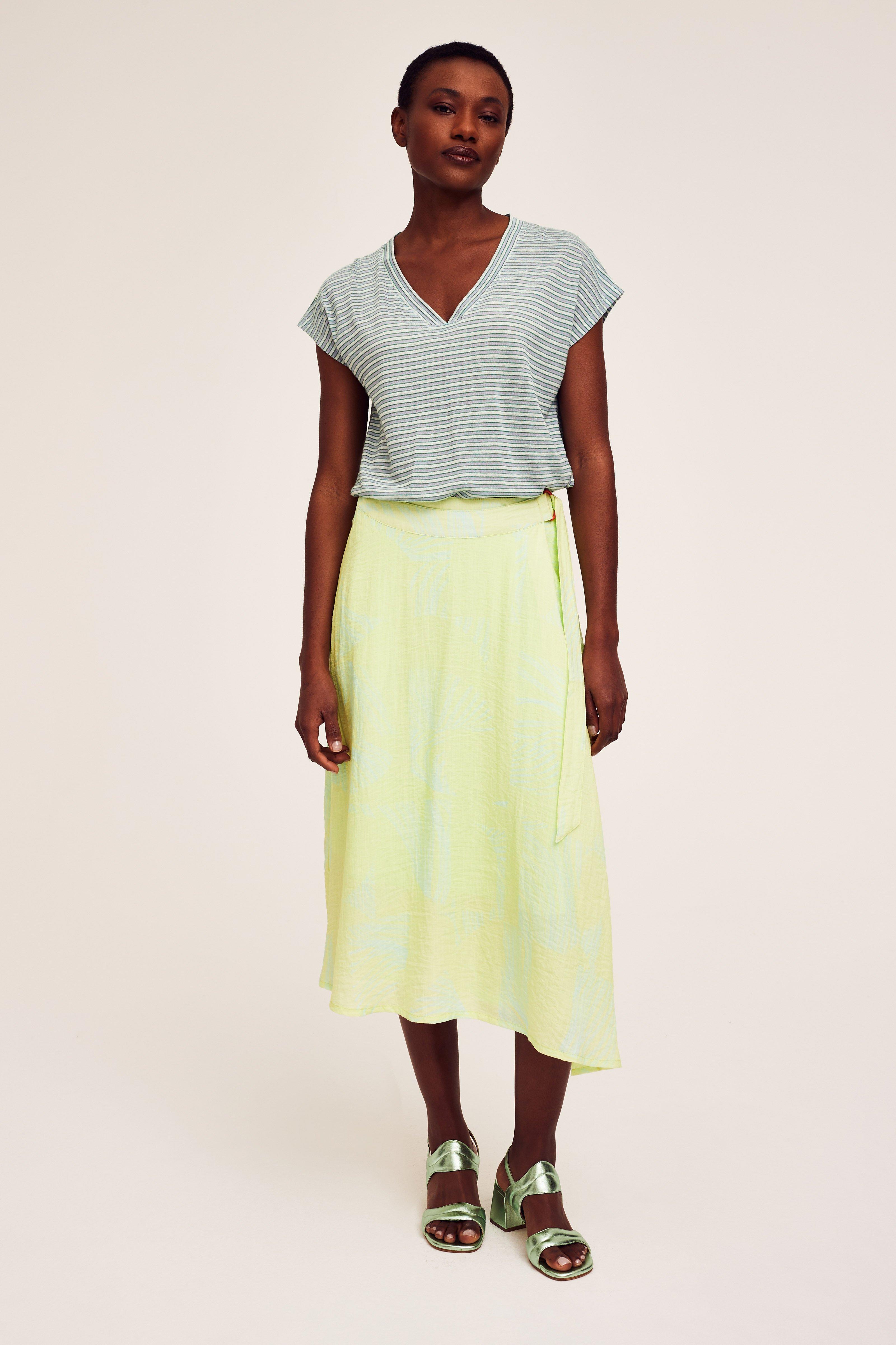 CKS Dames - NECHELA - midi skirt - light yellow