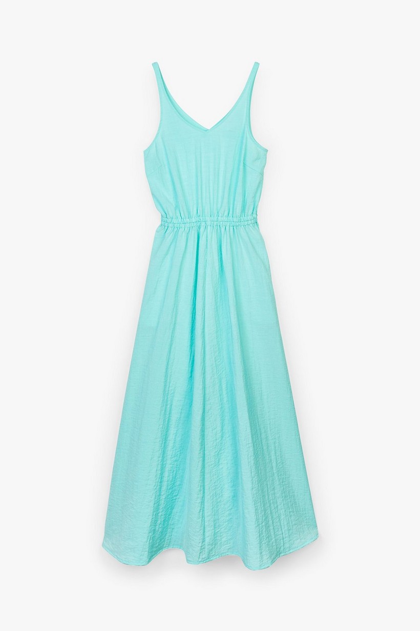 CKS Dames - MADONNA - lange jurk - felblauw
