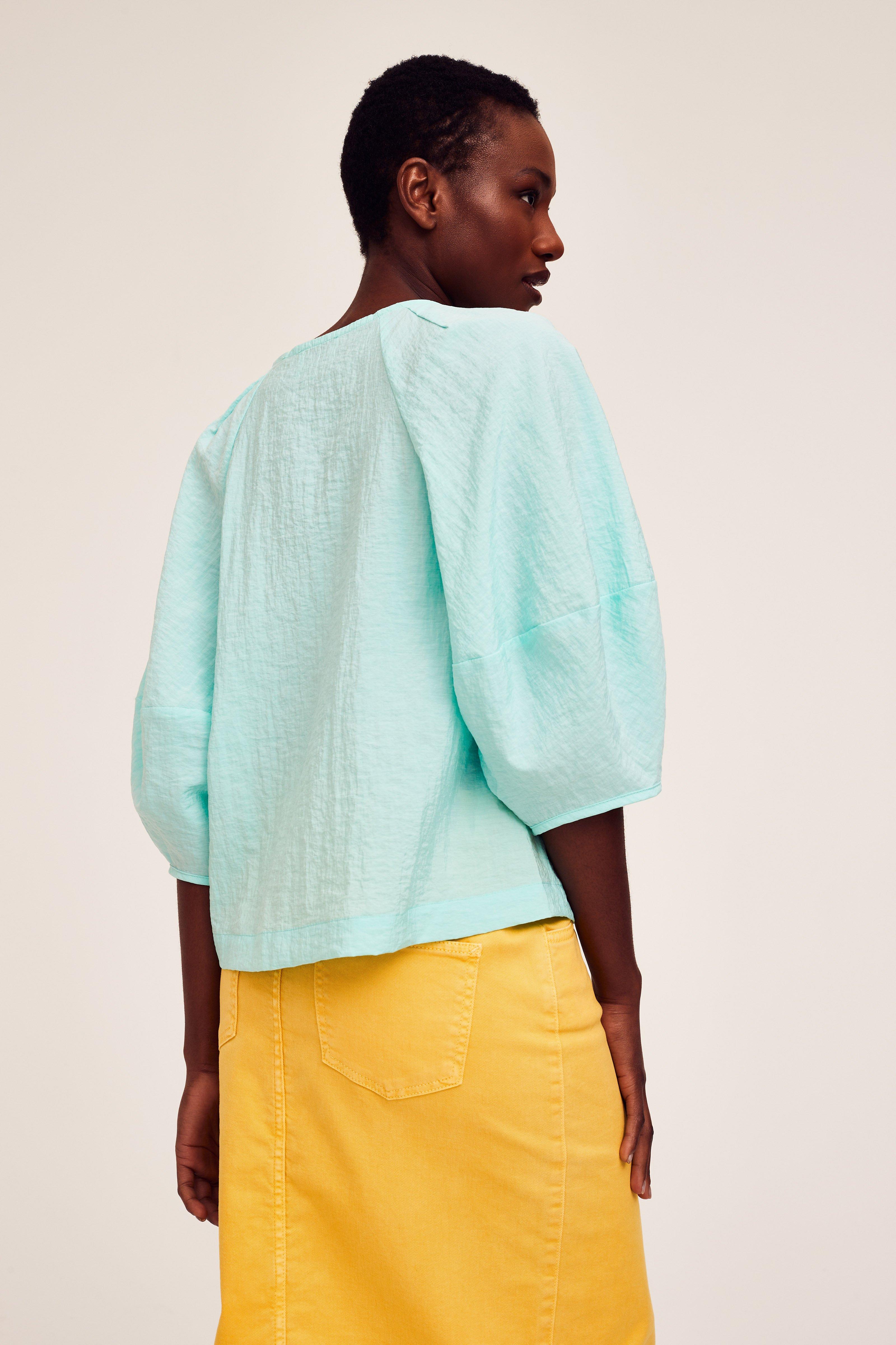 CKS Dames - SELINA - blouse korte mouwen - felblauw