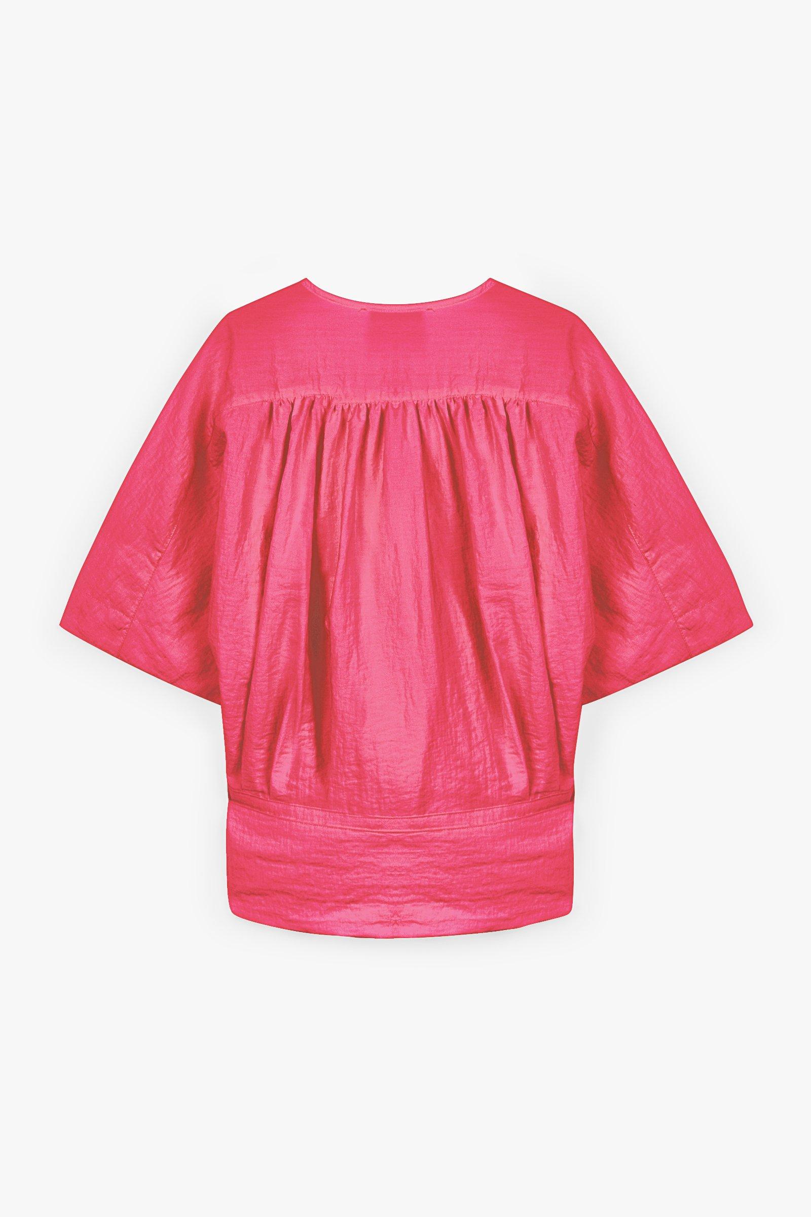 CKS Dames - IDIOMA - blouse lange mouwen - felroze