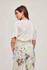 CKS Dames - IDIOMA - blouse korte mouwen - wit