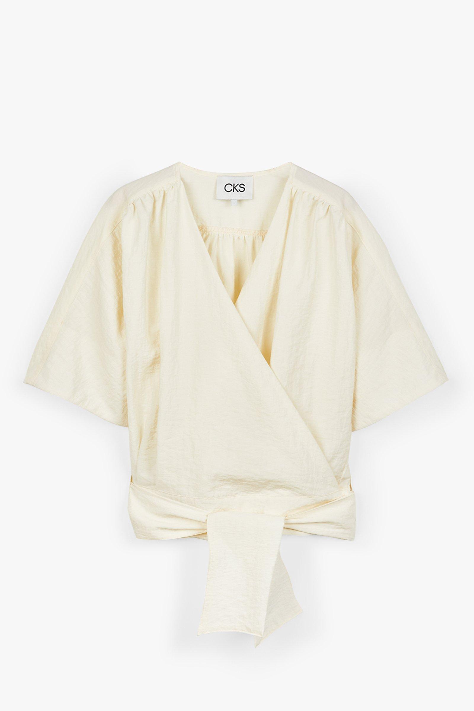 CKS Dames - IDIOMA - blouse lange mouwen - wit