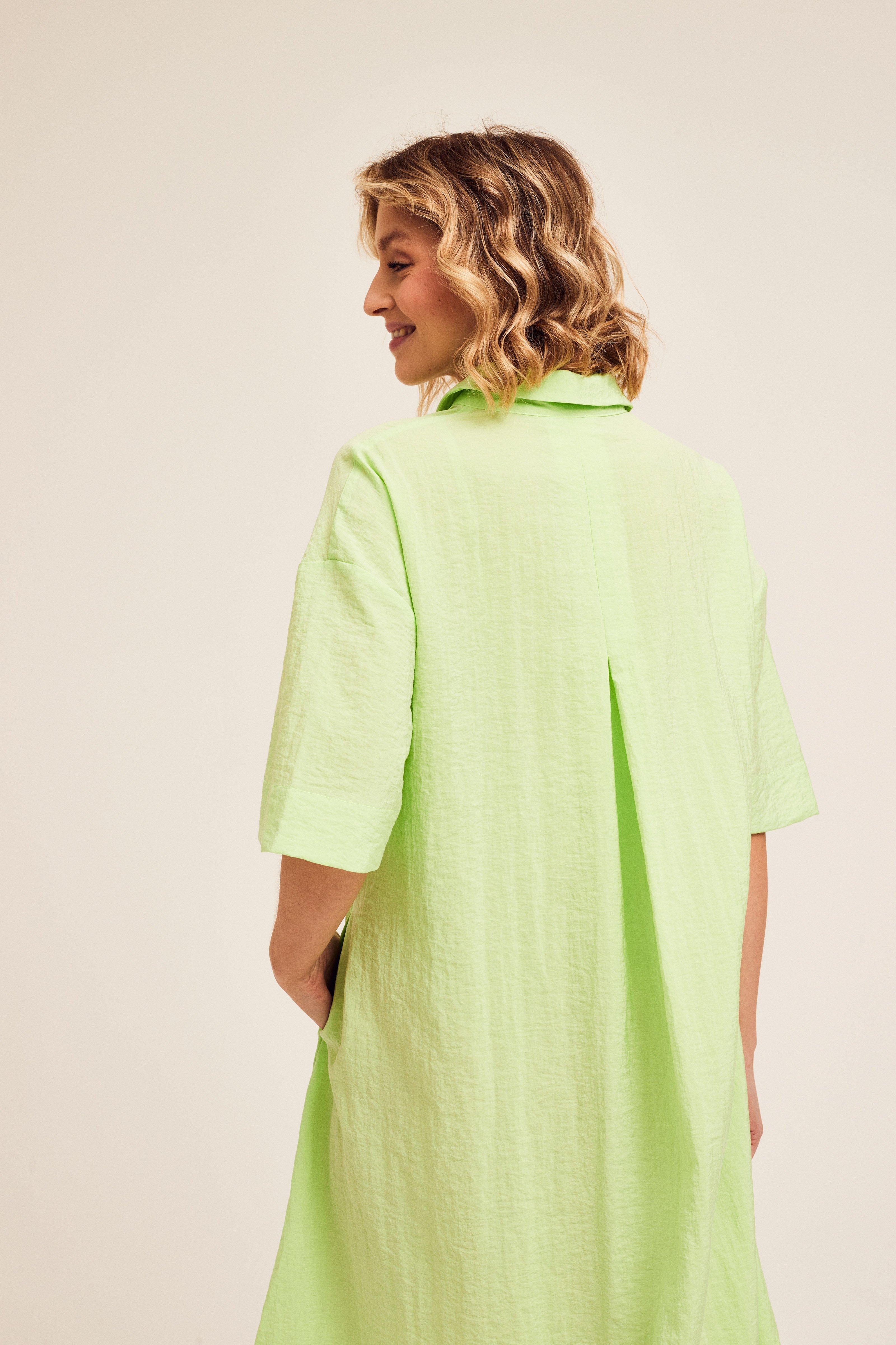 CKS Dames - INAYA - robe midi - vert vif
