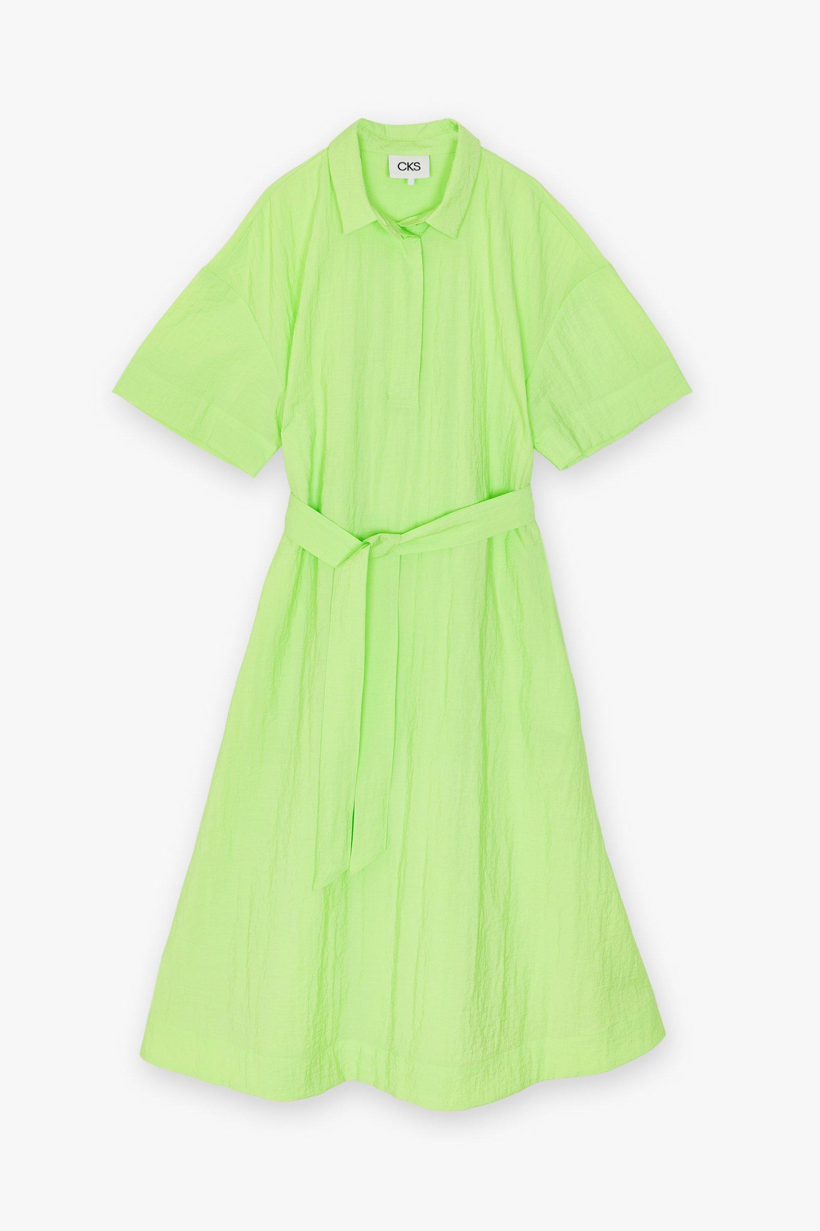 CKS Dames - INAYA - robe midi - vert vif