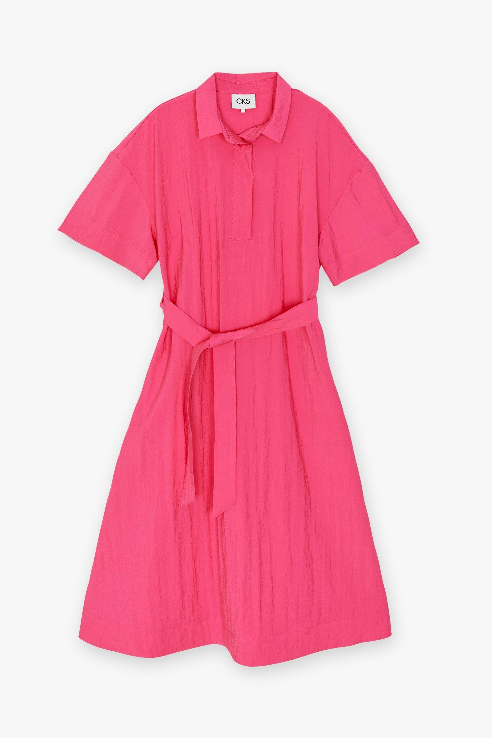 CKS Dames - INAYA - robe midi - rose vif