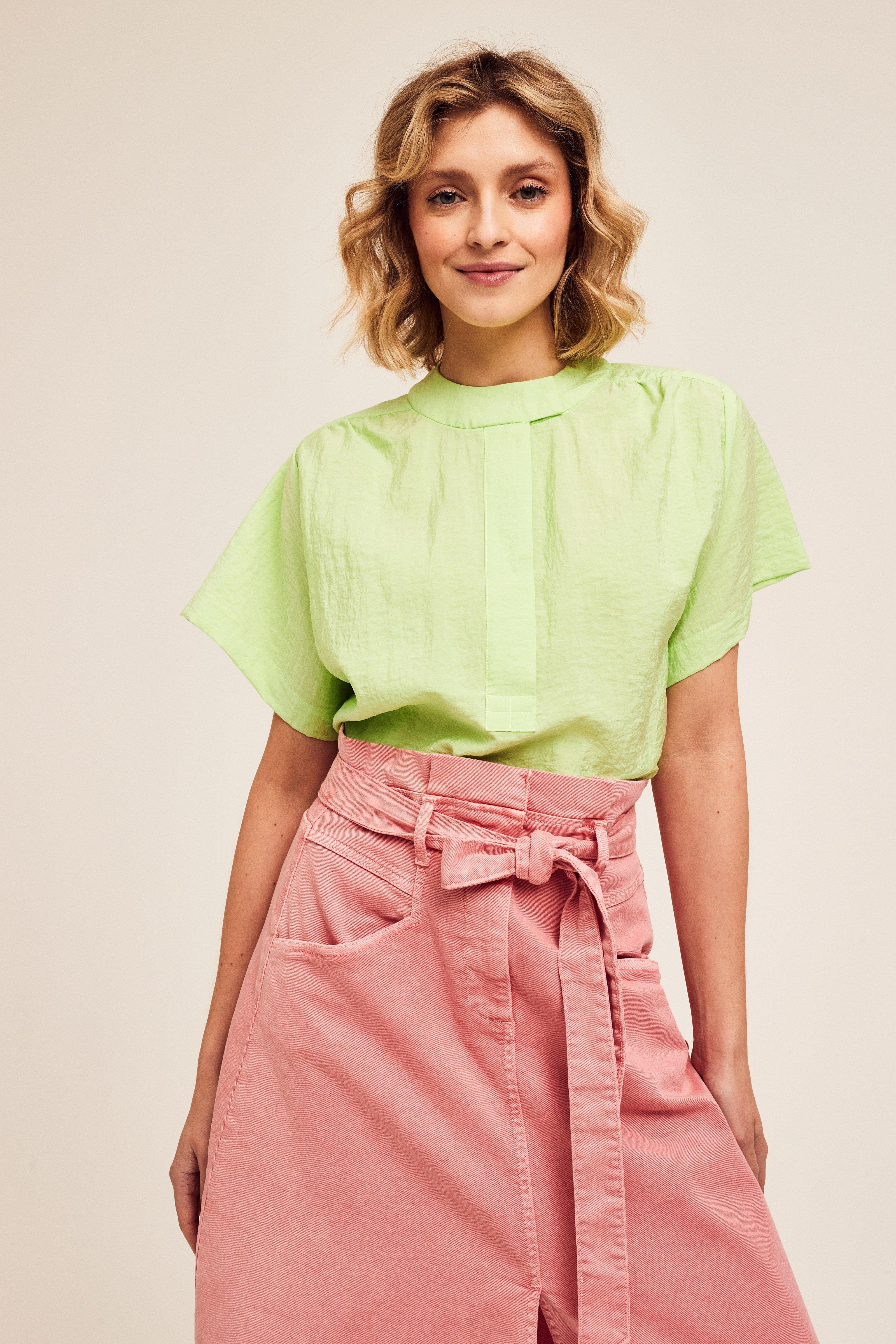 CKS Dames - LEDO - blouse long sleeves - bright green