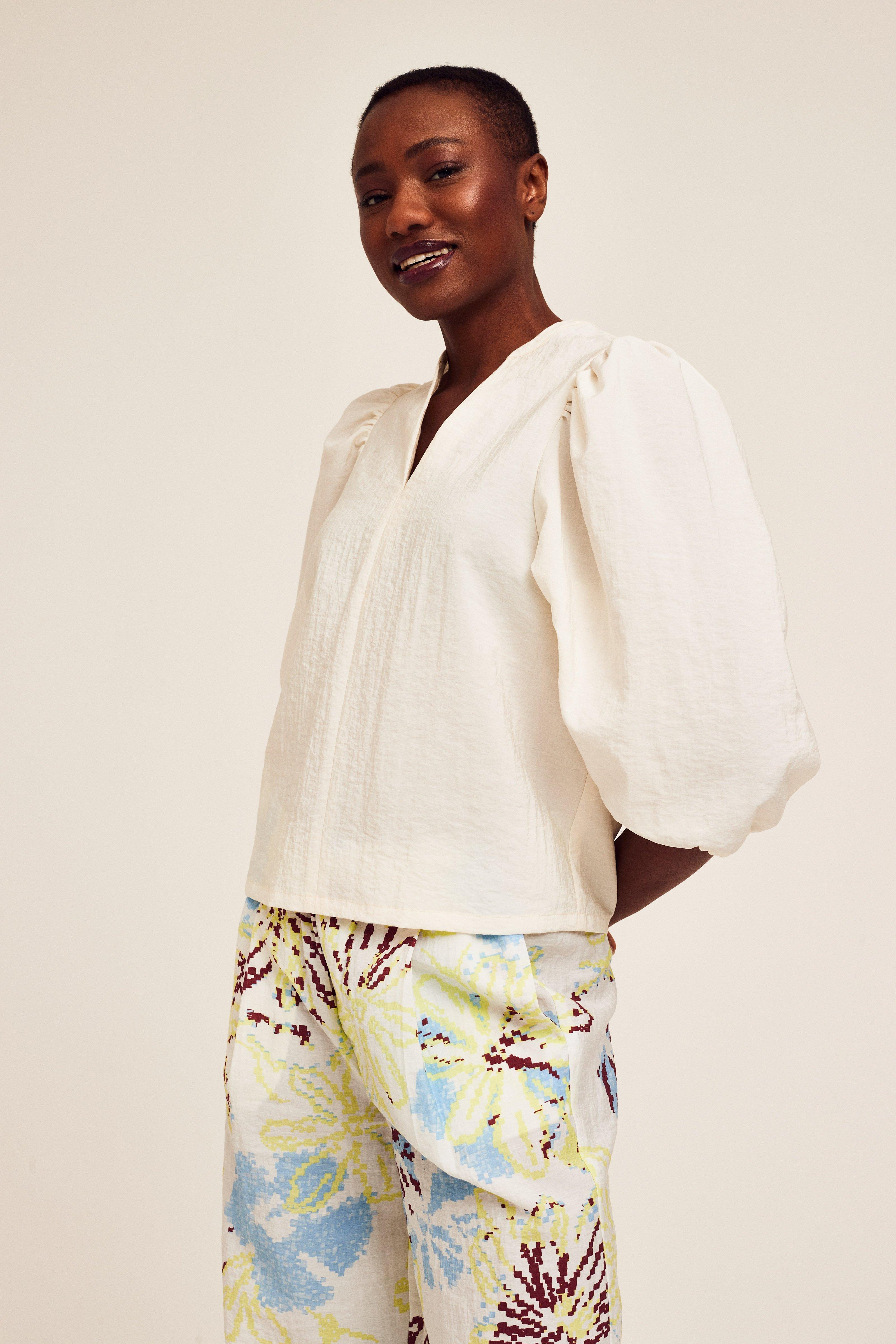 CKS Dames - BULANI - blouse short sleeves - white