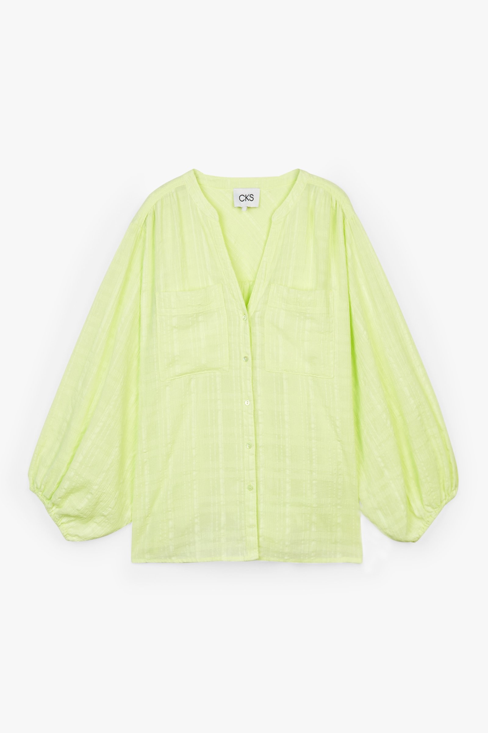 CKS Dames - WILD - blouse short sleeves - light green