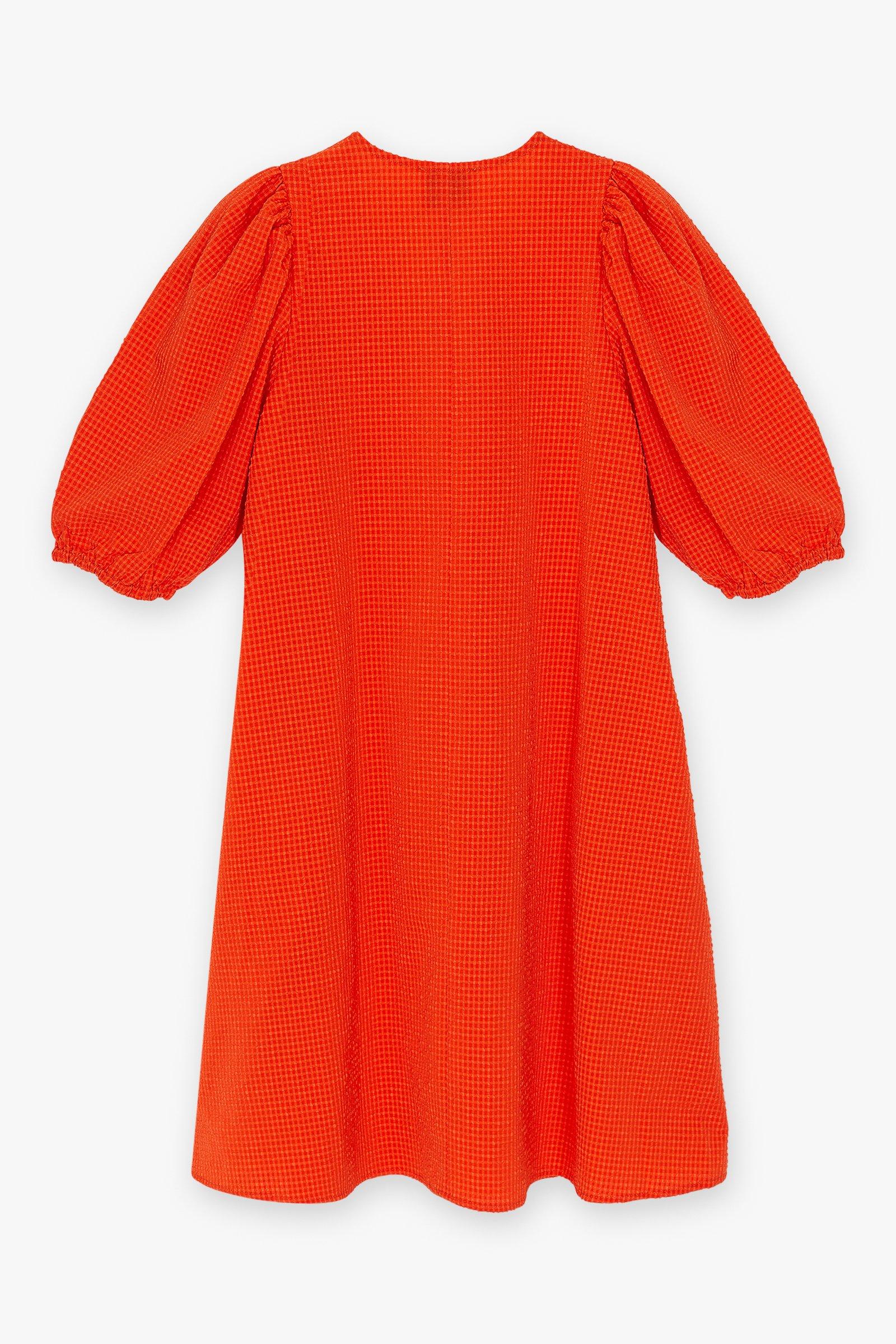 CKS Dames - ELLY - Kurzes Kleid - Dunkelrot