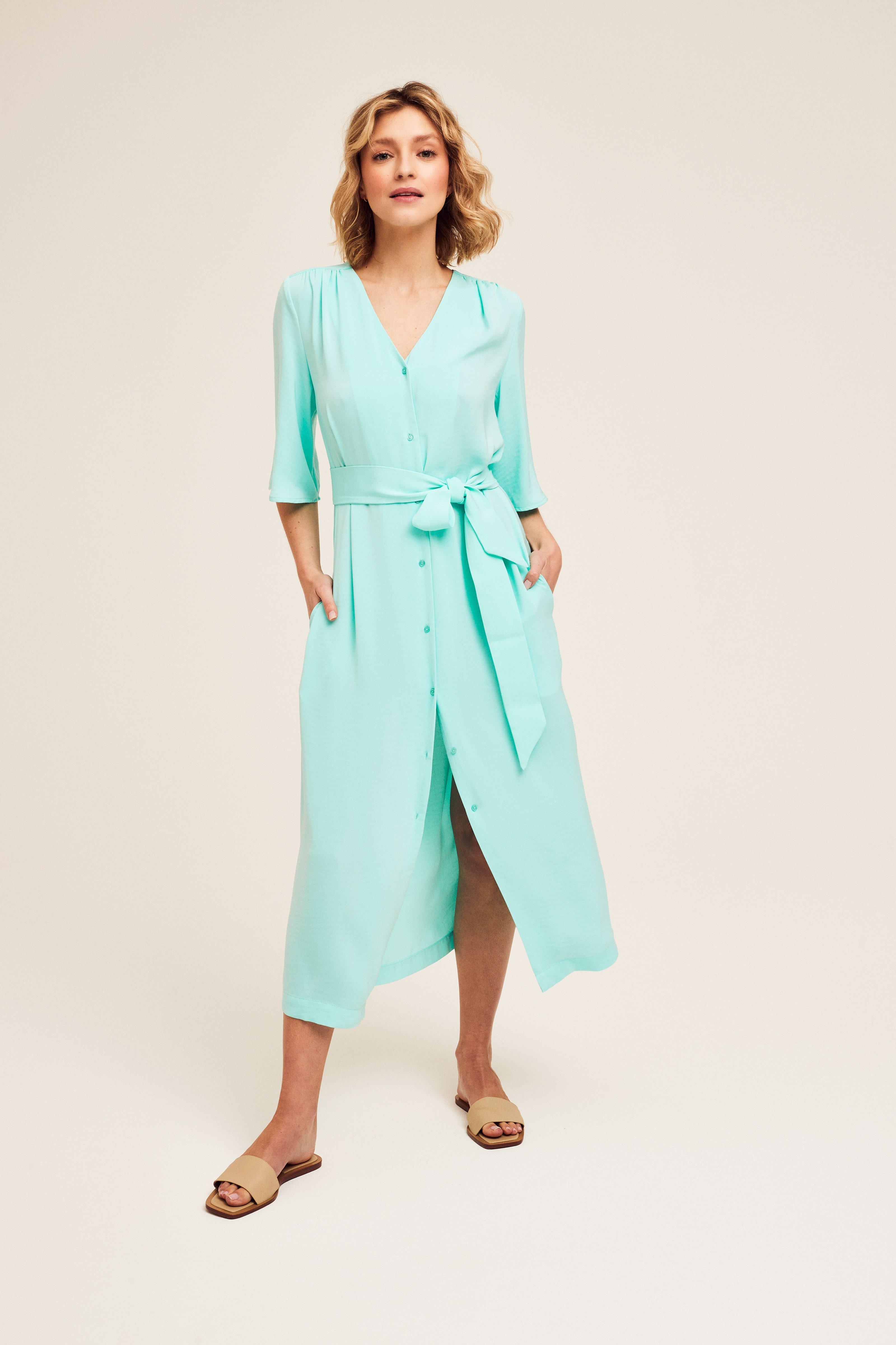 CKS Dames - WALKIE - robe longue - bleu vif
