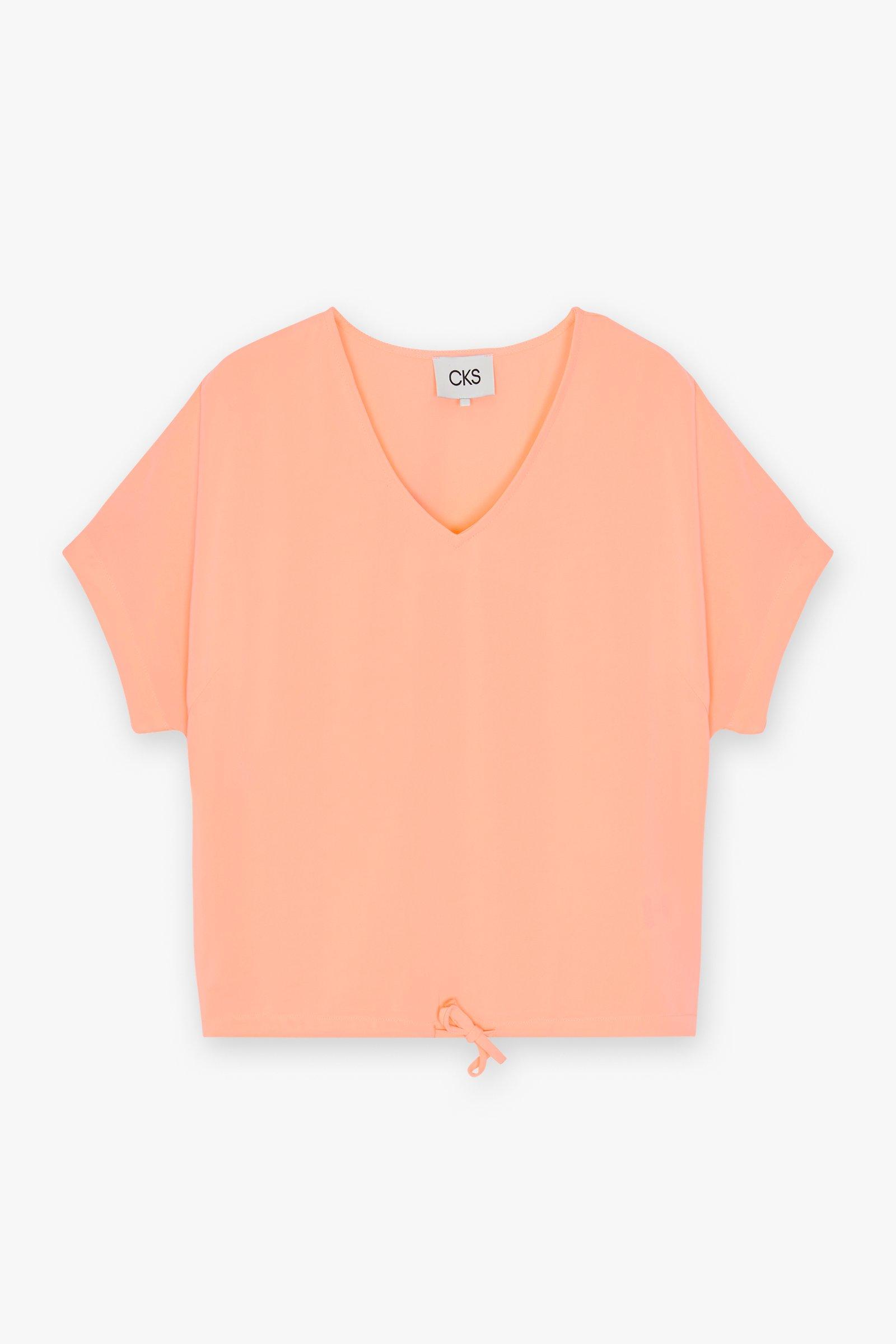 CKS Dames - EBINAS - blouse lange mouwen - feloranje