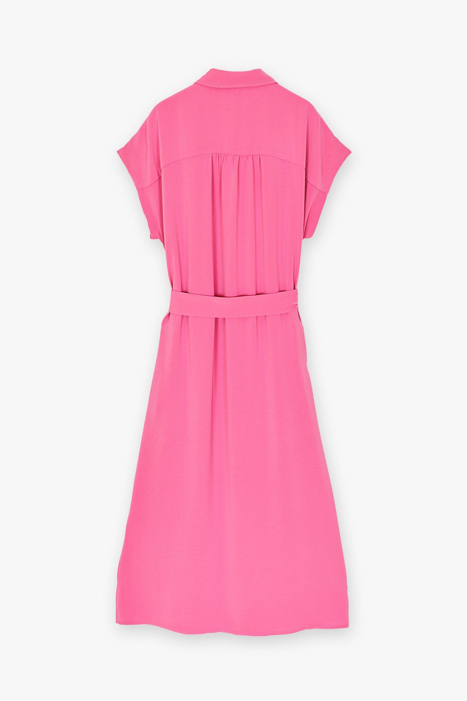 CKS Dames - ECHODRESS - midi jurk - roze