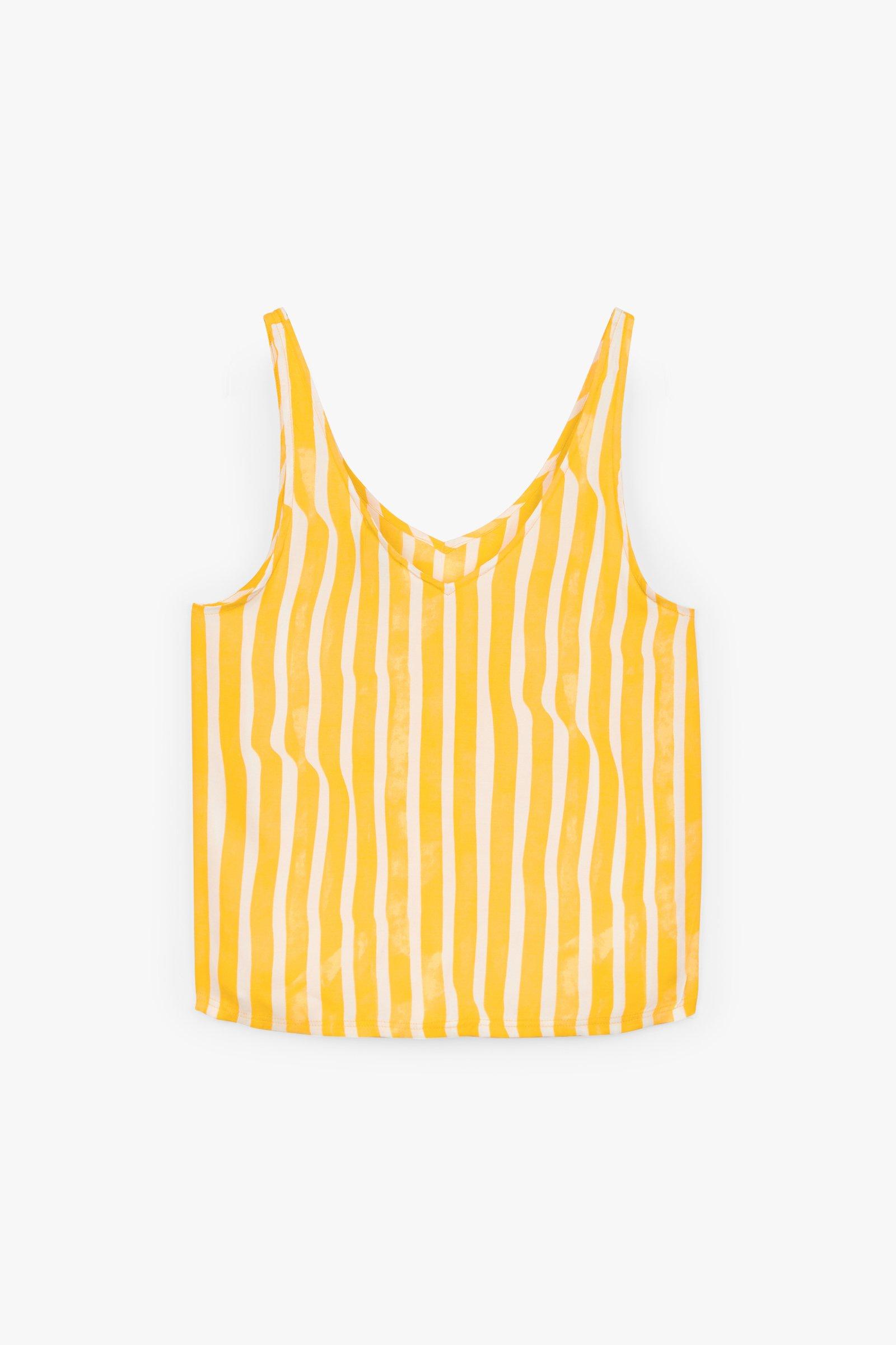 CKS Dames - NUWIKA - blouse mouwloos - geel