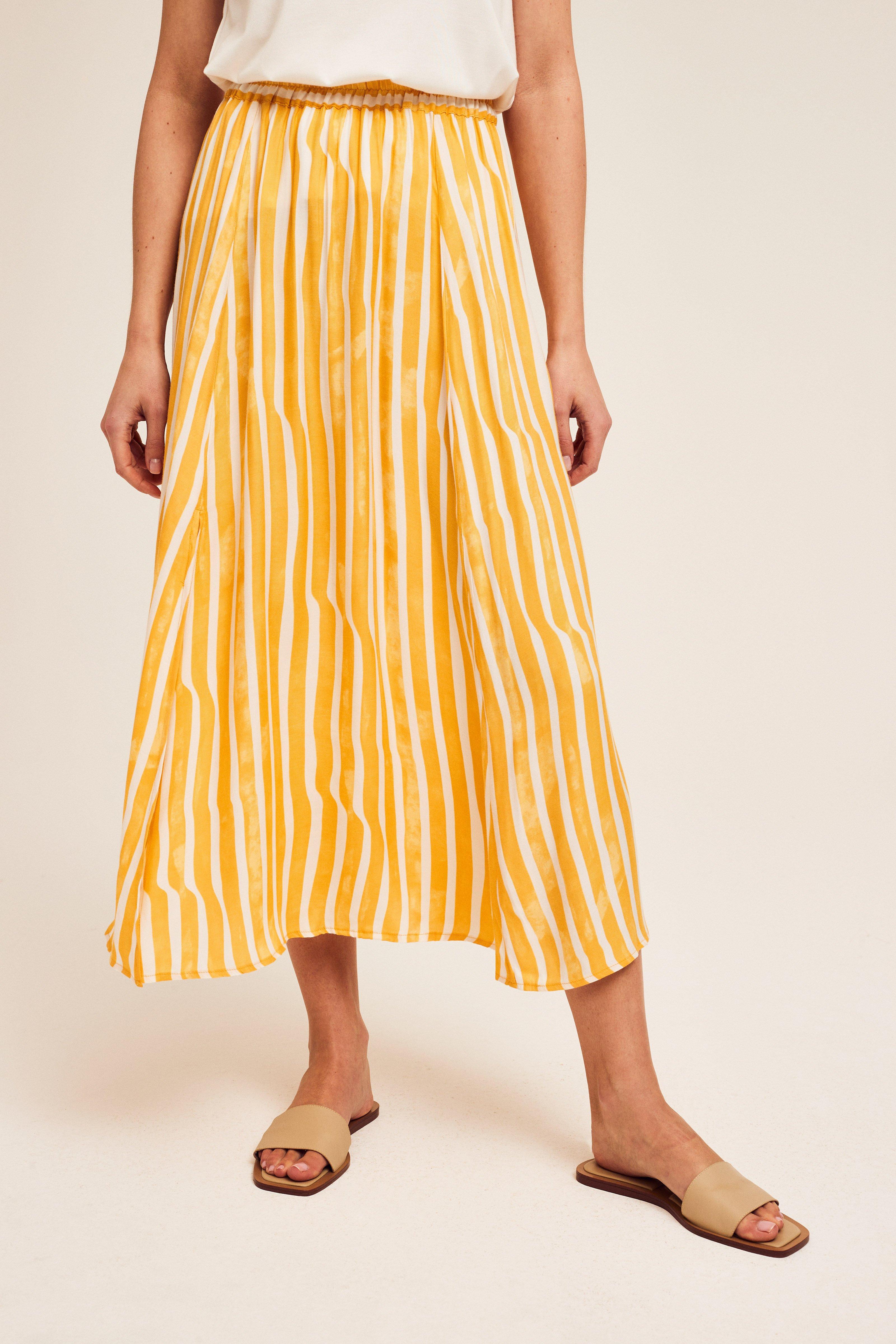CKS Dames - VALENCINE - midi skirt - yellow