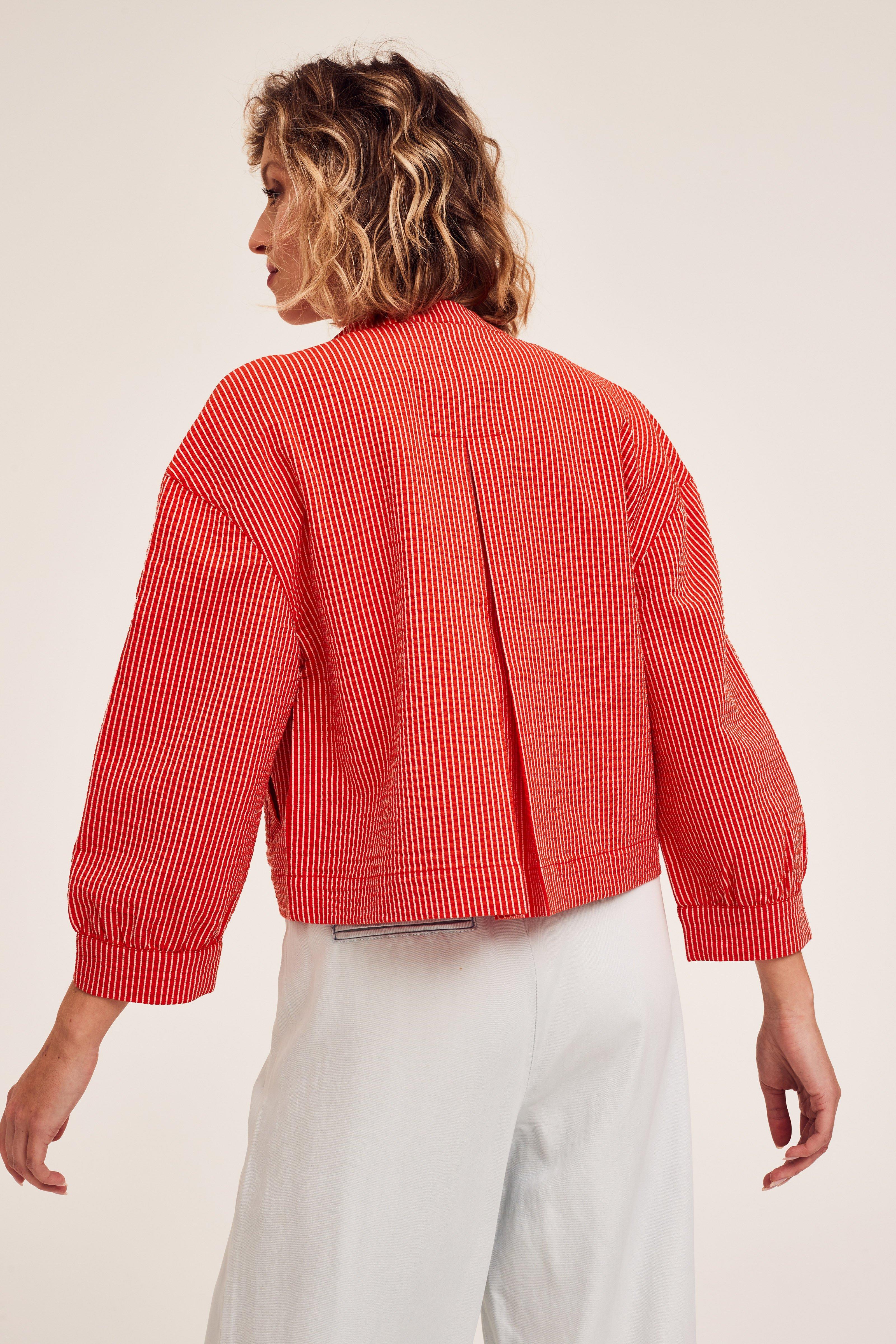 CKS Dames - INFINITE - veste fantaisie - rouge foncé