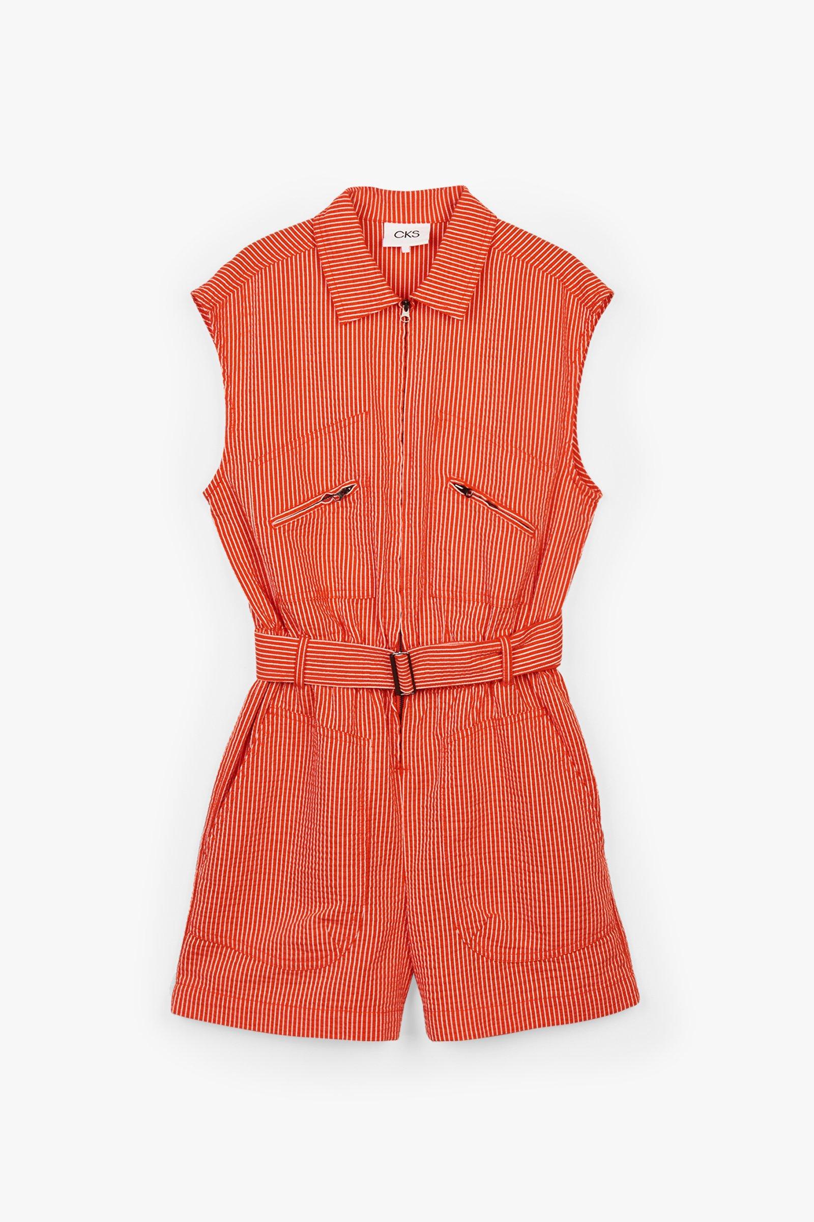 CKS Dames - WILHELMSHORT - playsuit - donkerrood