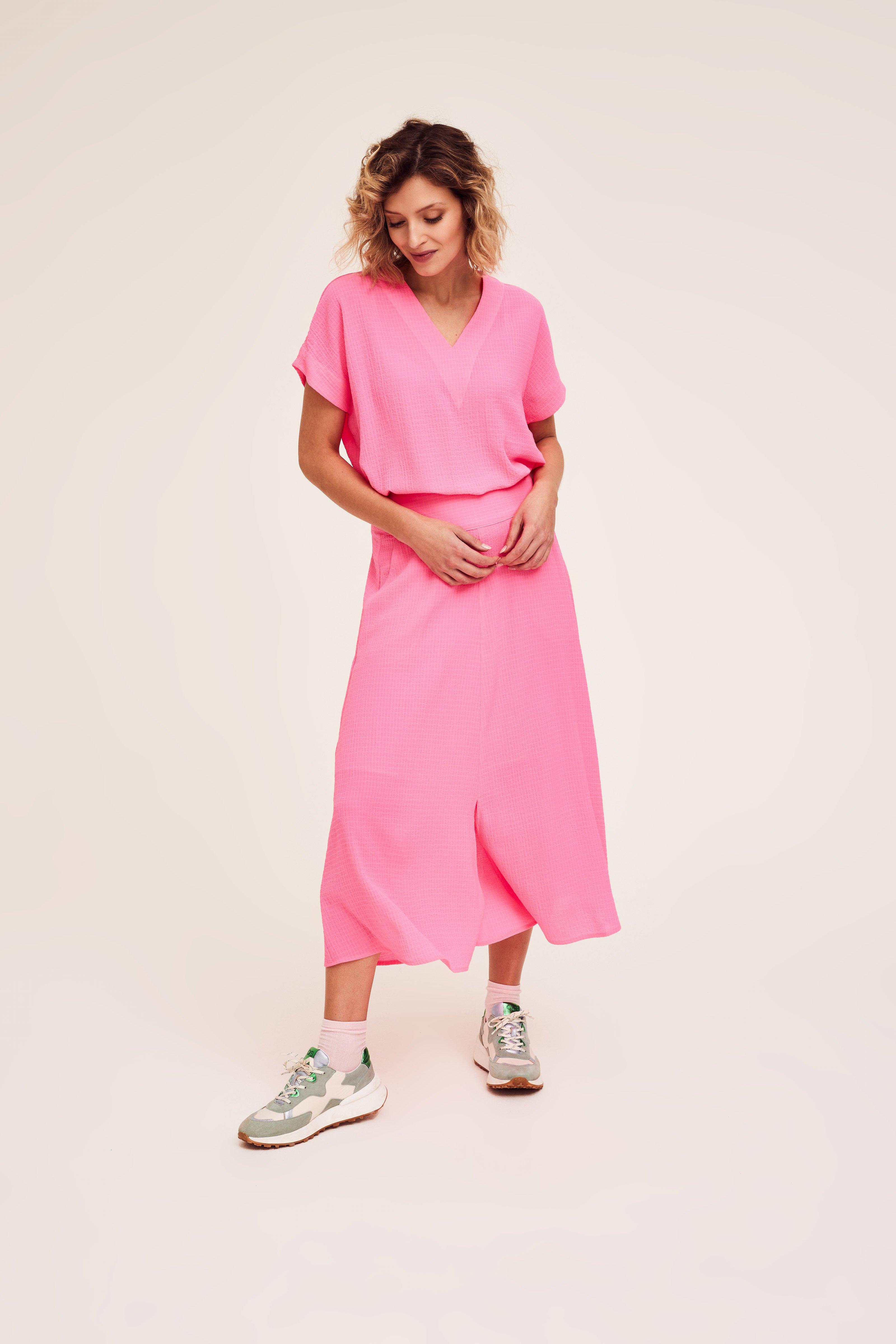 CKS Dames - SABA - blouse long sleeves - bright pink