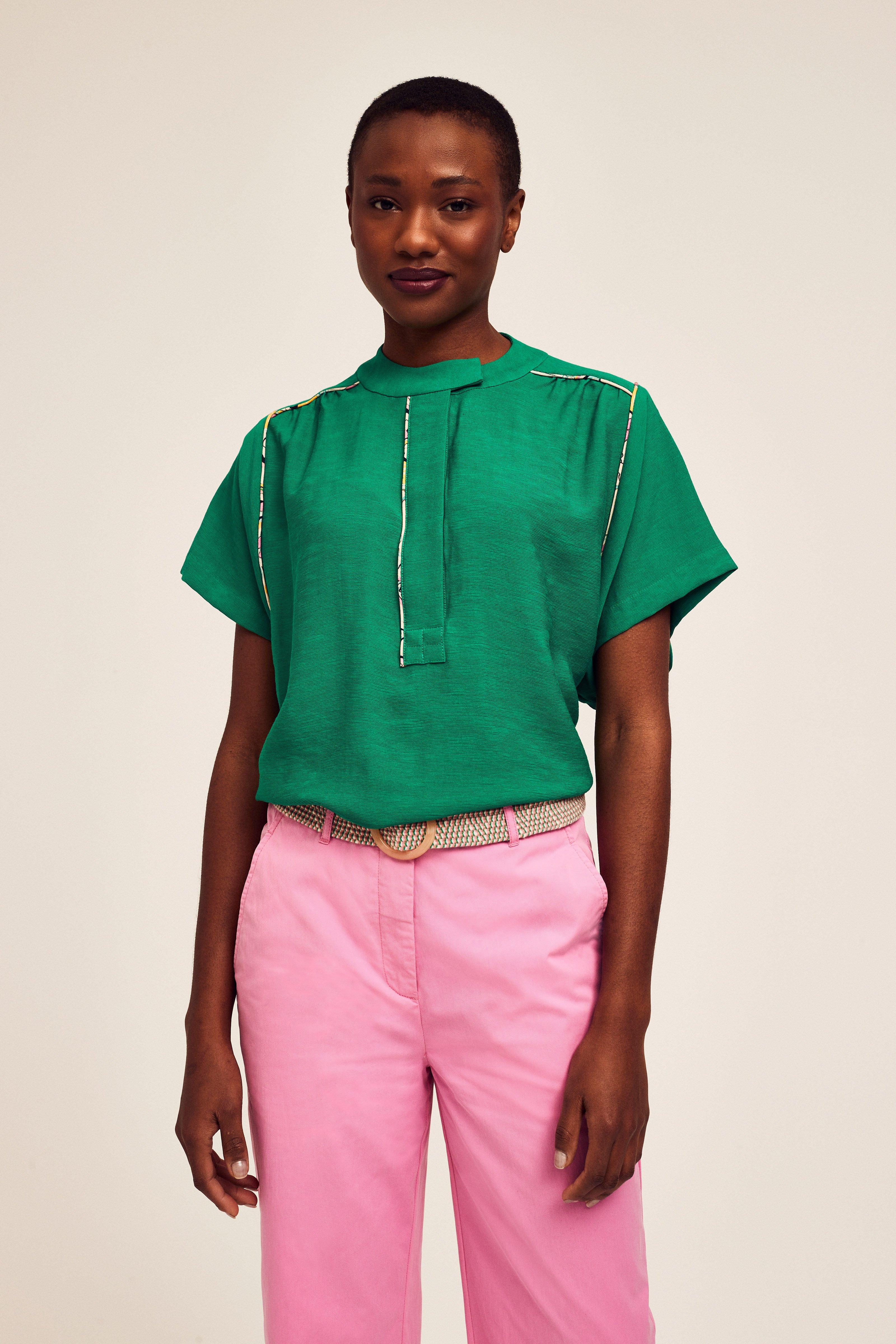 CKS Dames - LEDO - blouse long sleeves - green