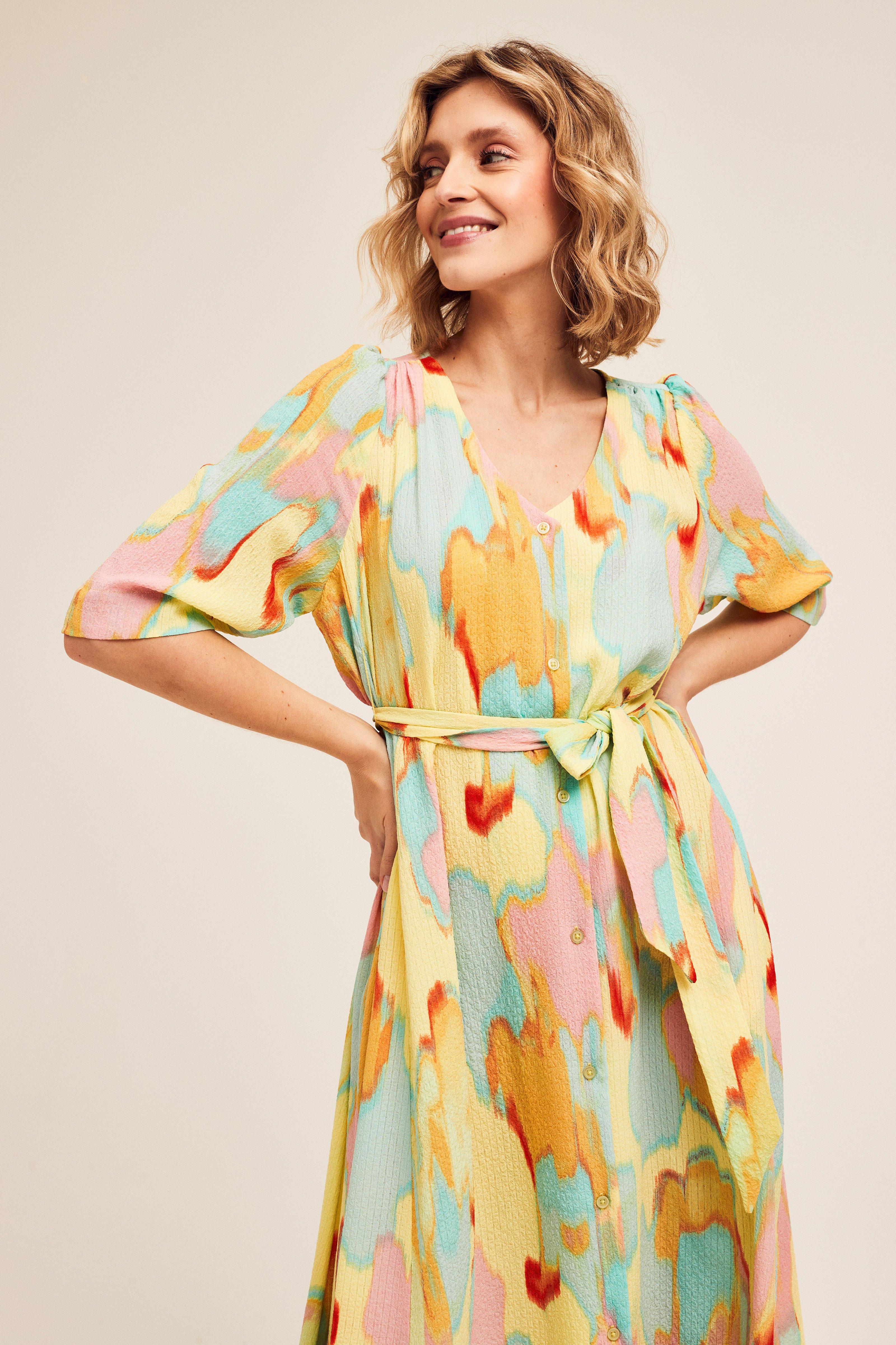 CKS Dames - MICKOR - midi dress - yellow