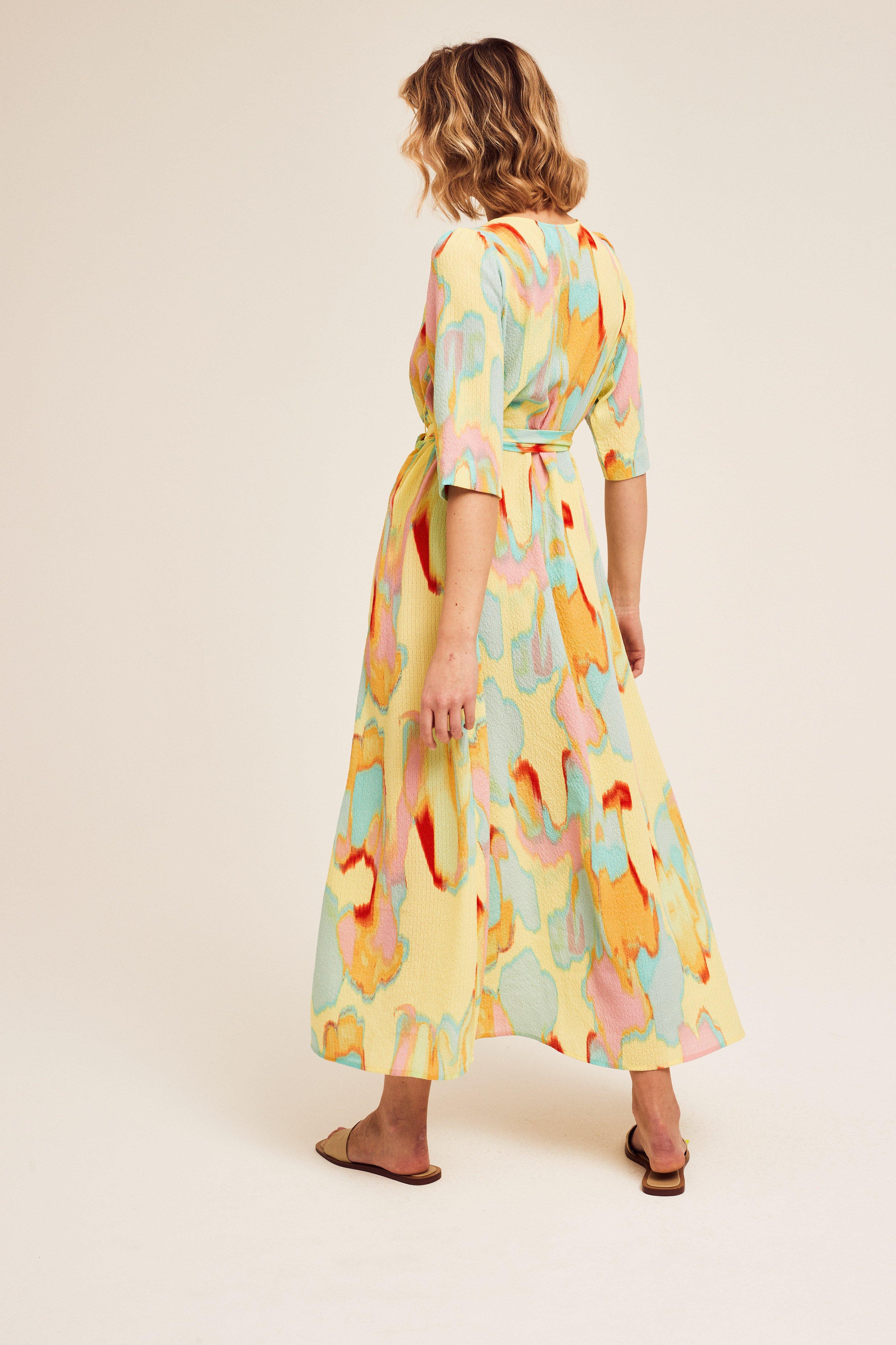 CKS Dames - MICKOR - midi dress - yellow