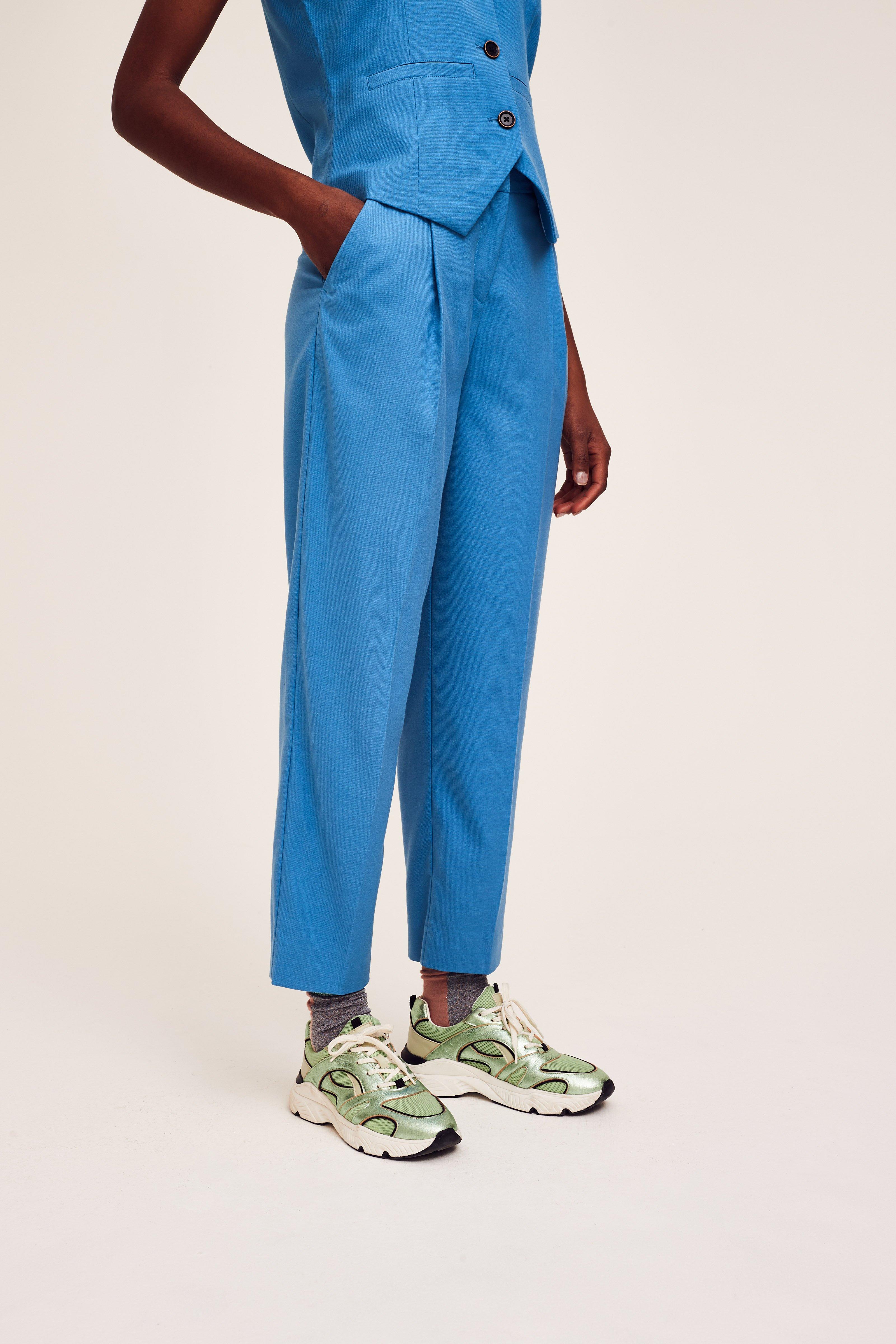 CKS Dames - LAHTI - pantalon à la cheville - bleu