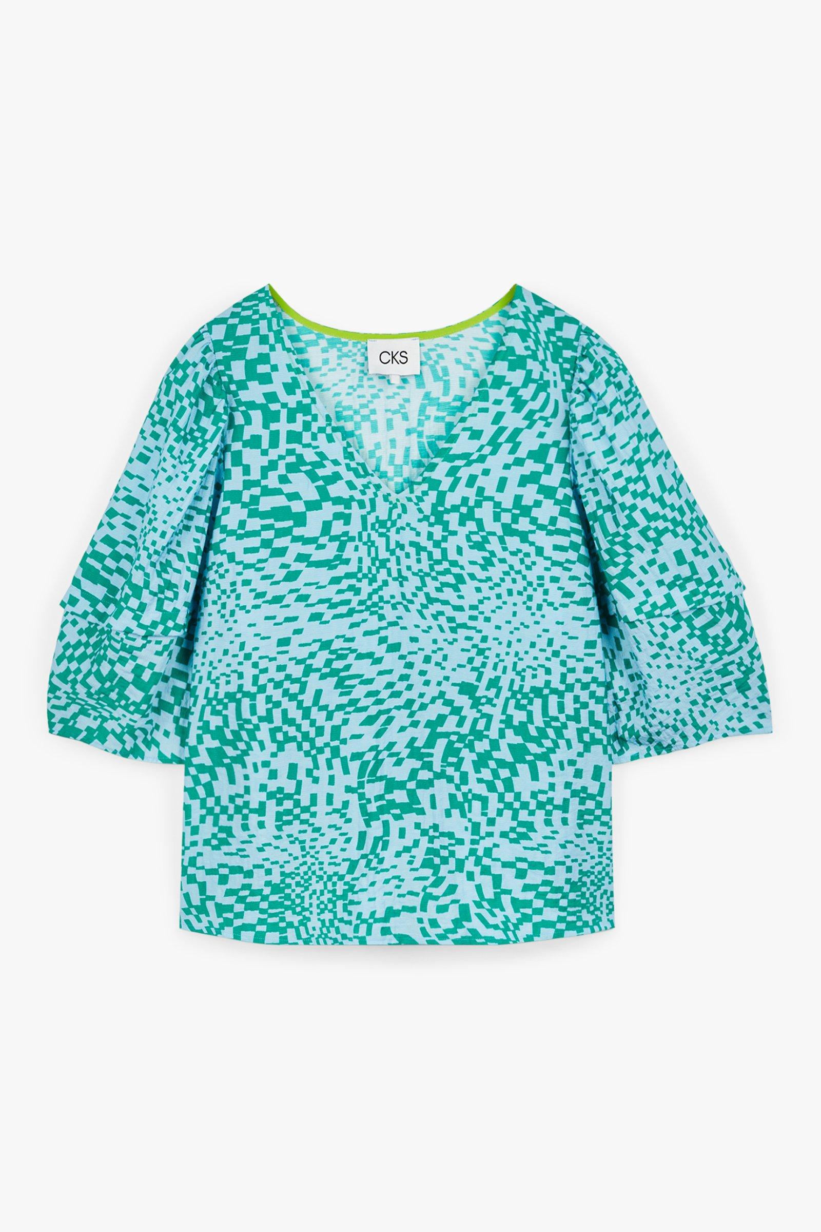 CKS Dames - IRIKA - blouse long sleeves - blue