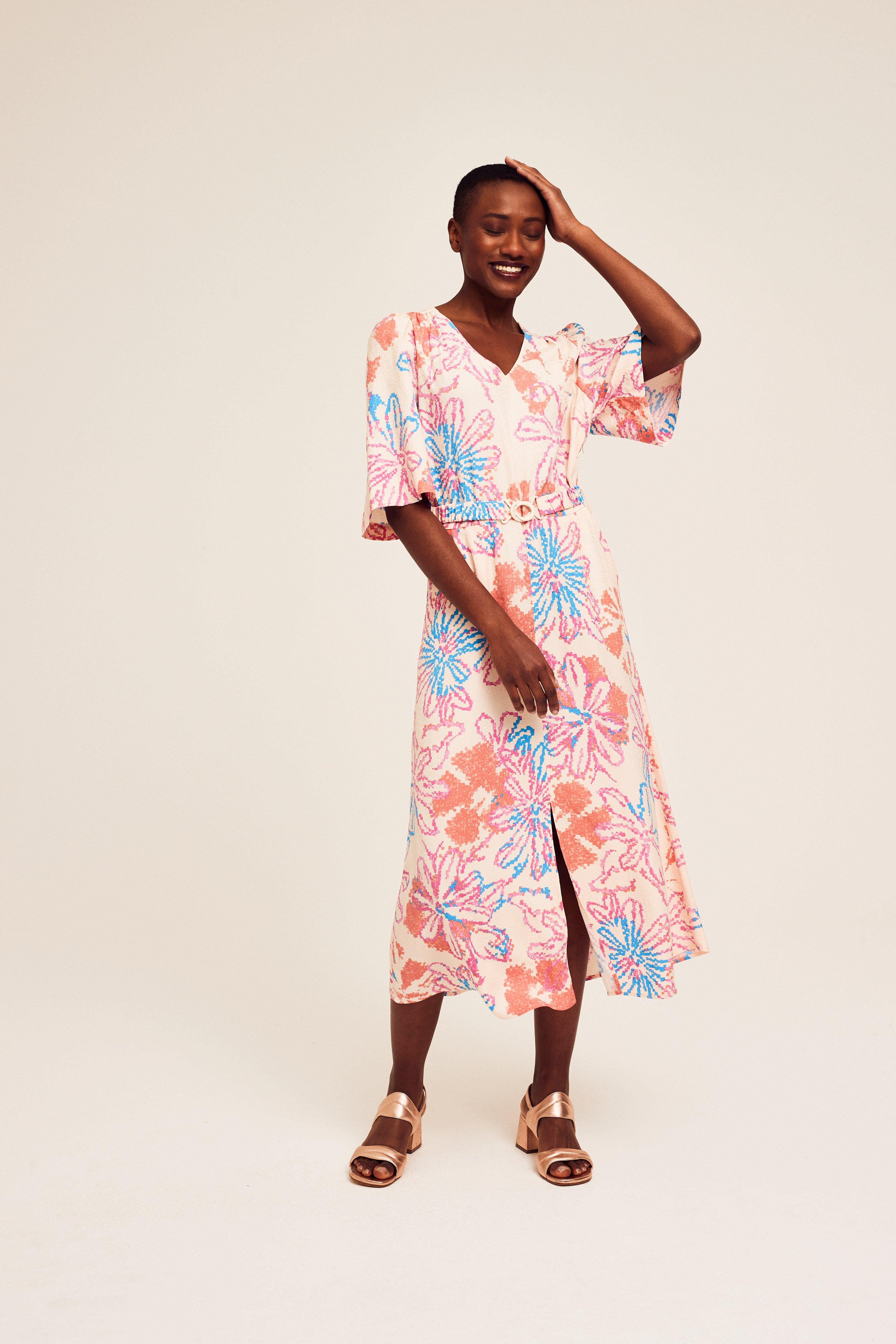 CKS Dames - SADIA - midi jurk - roze
