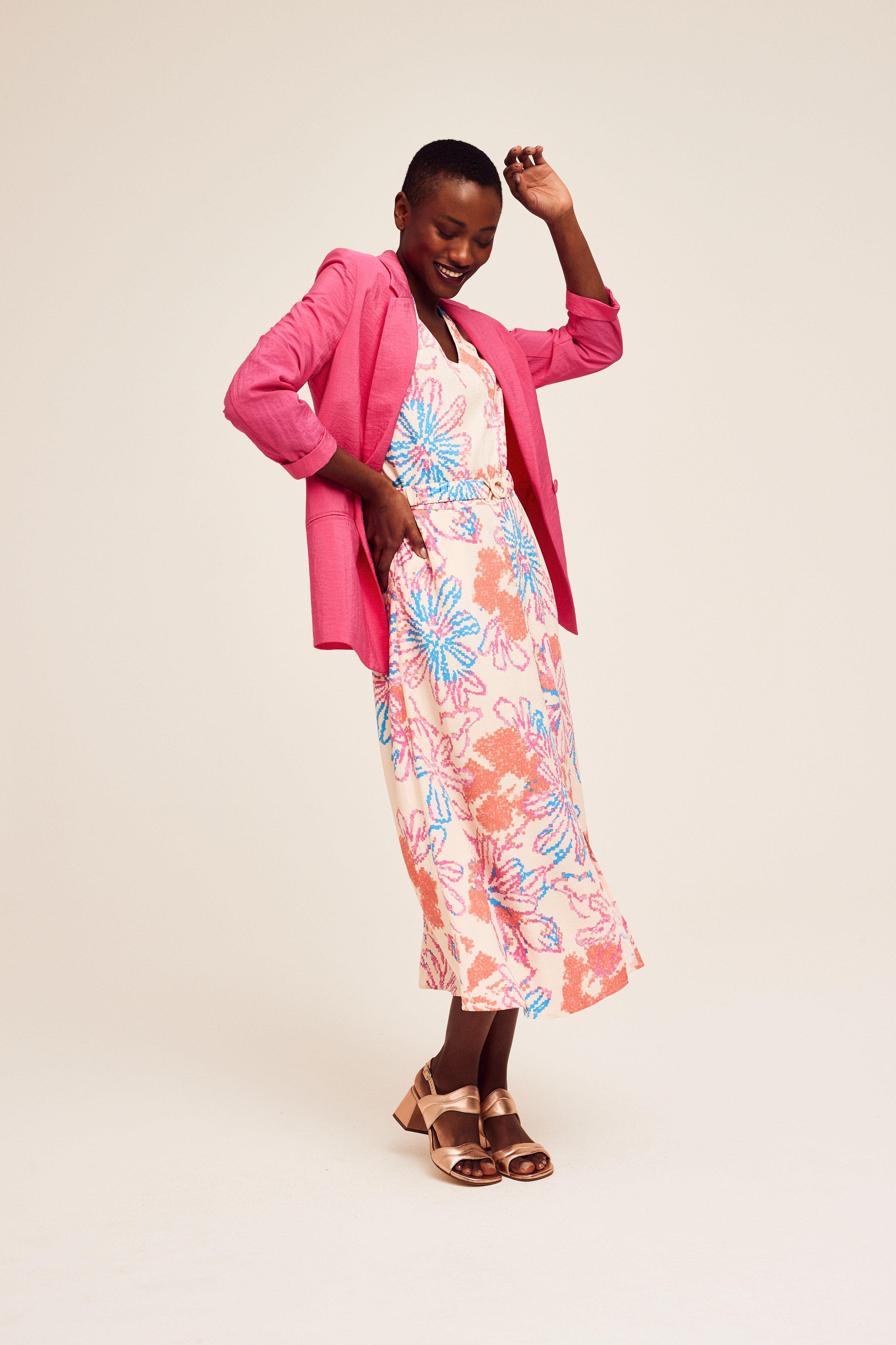 CKS Dames - SADIA - midi jurk - roze