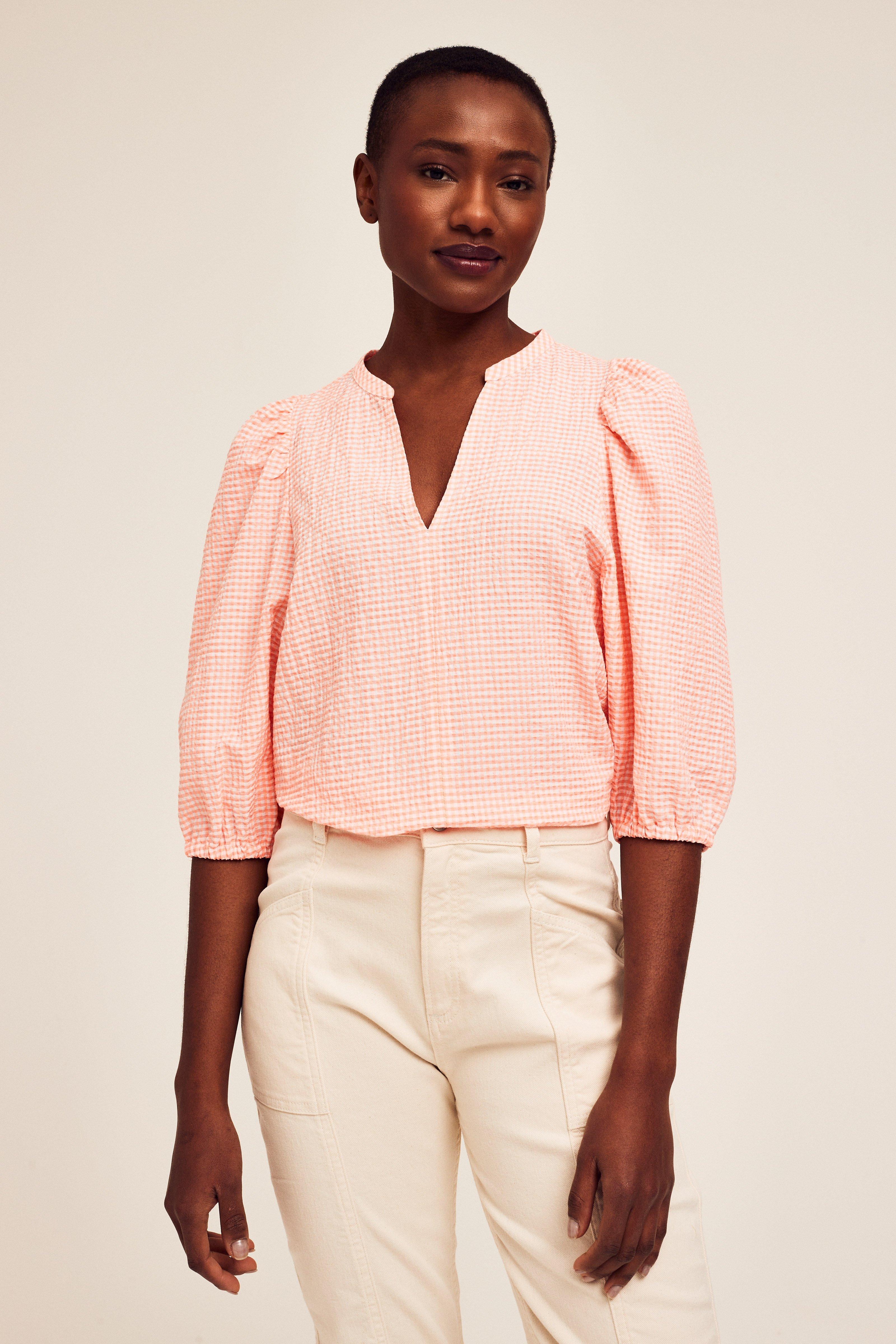 CKS Dames - BULANI - blouse short sleeves - bright orange