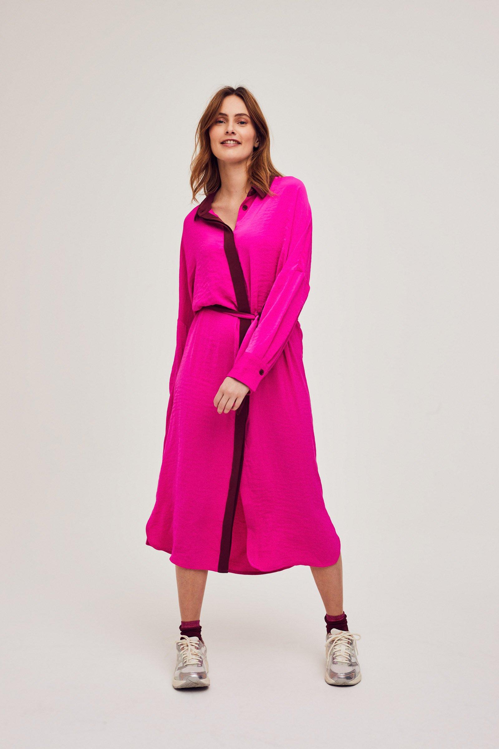 CKS Dames - WAZNESS - robe midi - rose