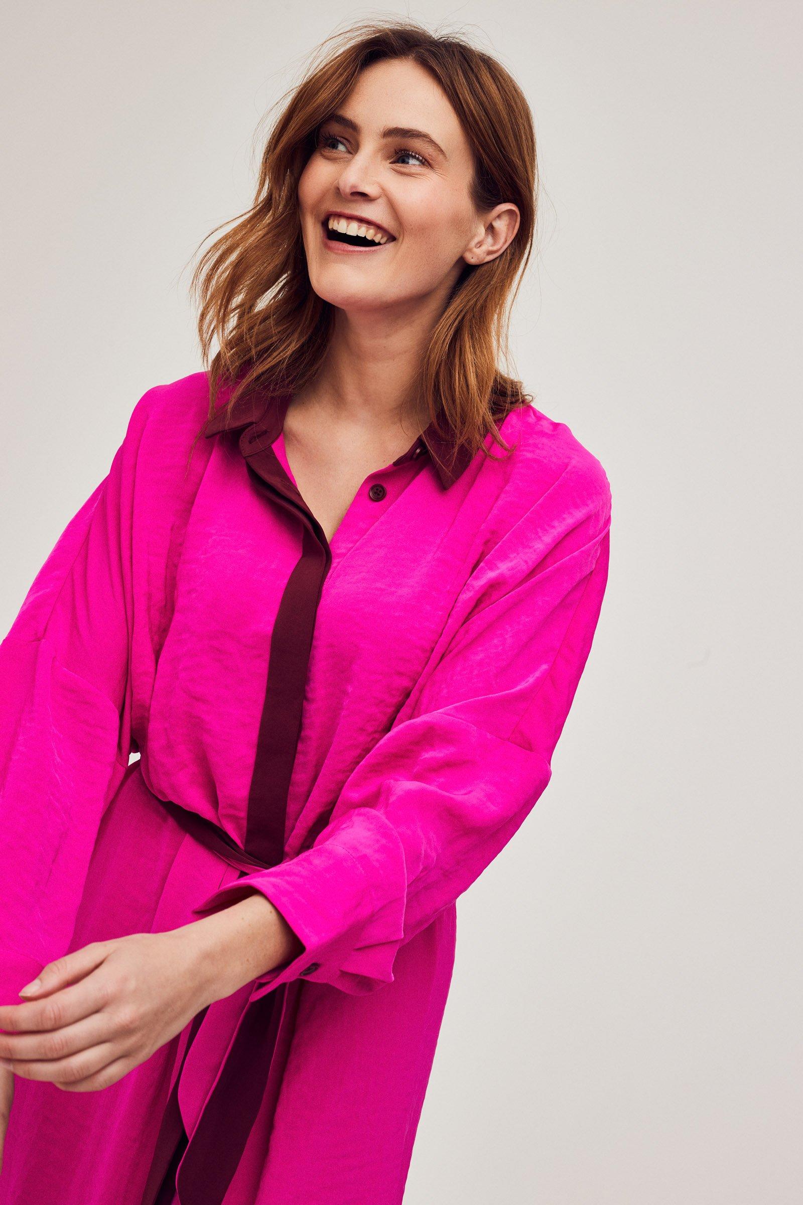 CKS Dames - WAZNESS - robe midi - rose