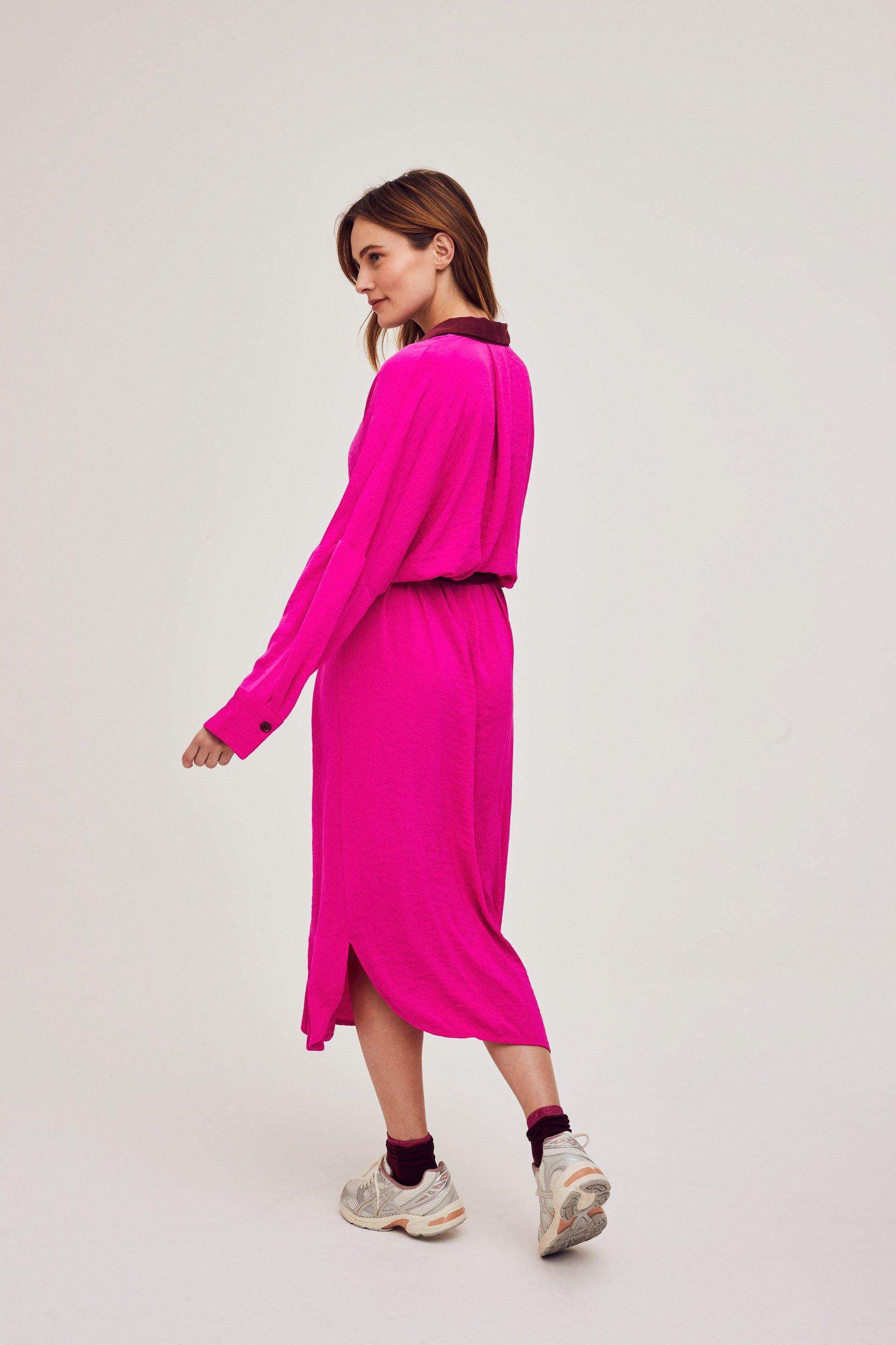 CKS Dames - WAZNESS - robe midi - rose