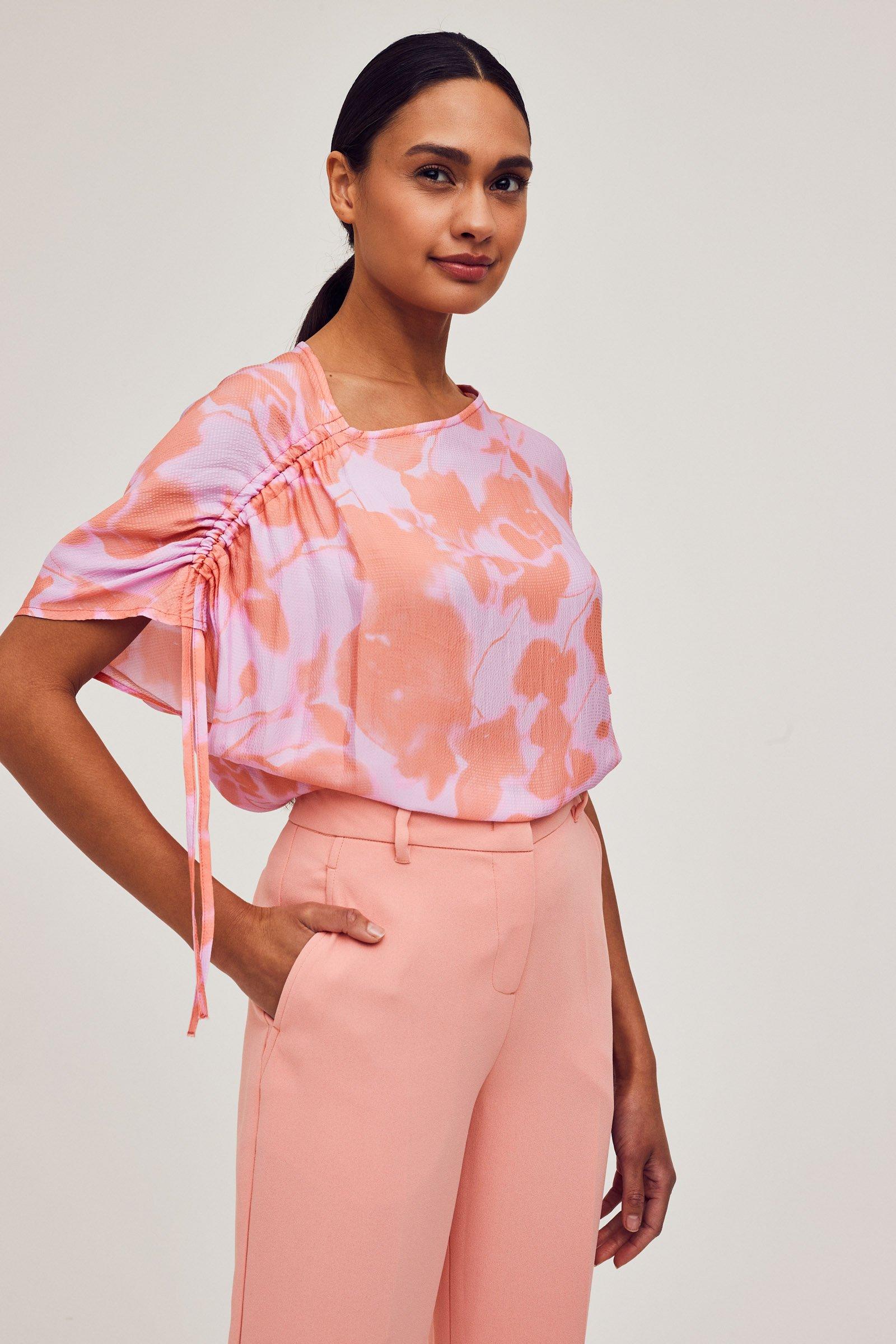CKS Dames - INSTA - blouse lange mouwen - feloranje