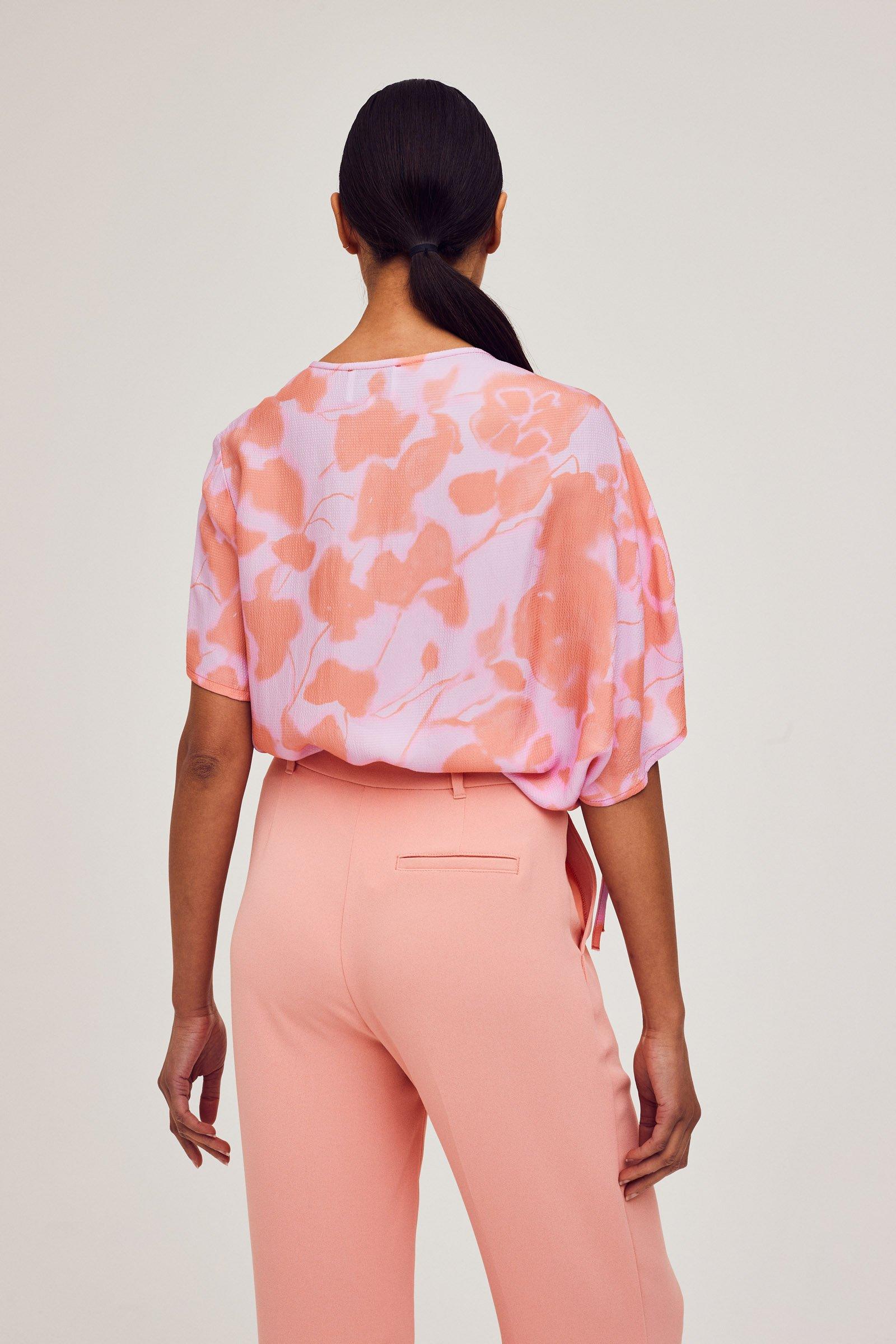 CKS Dames - INSTA - blouse lange mouwen - feloranje