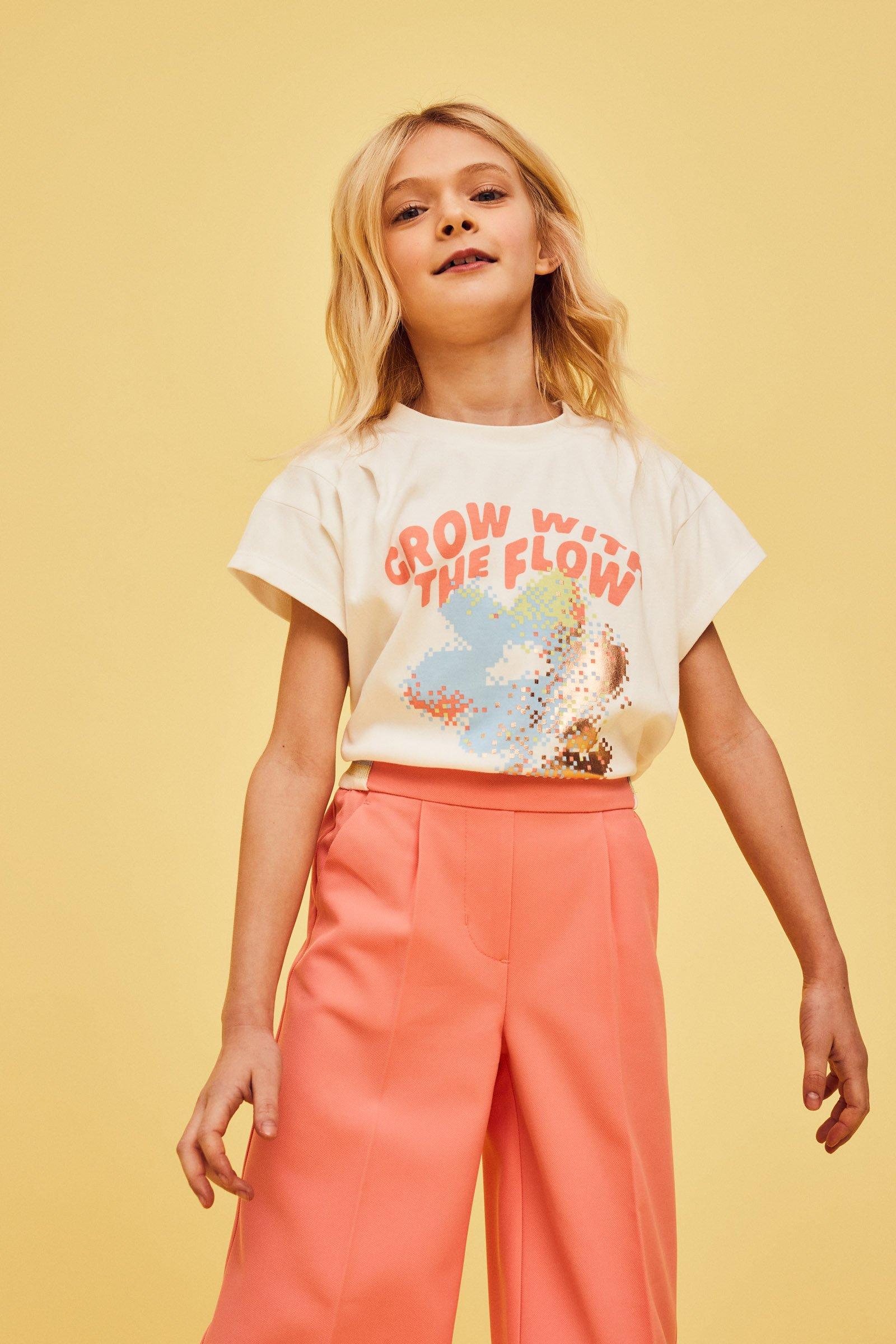 CKS Kids - MILEY - t-shirt korte mouwen - wit