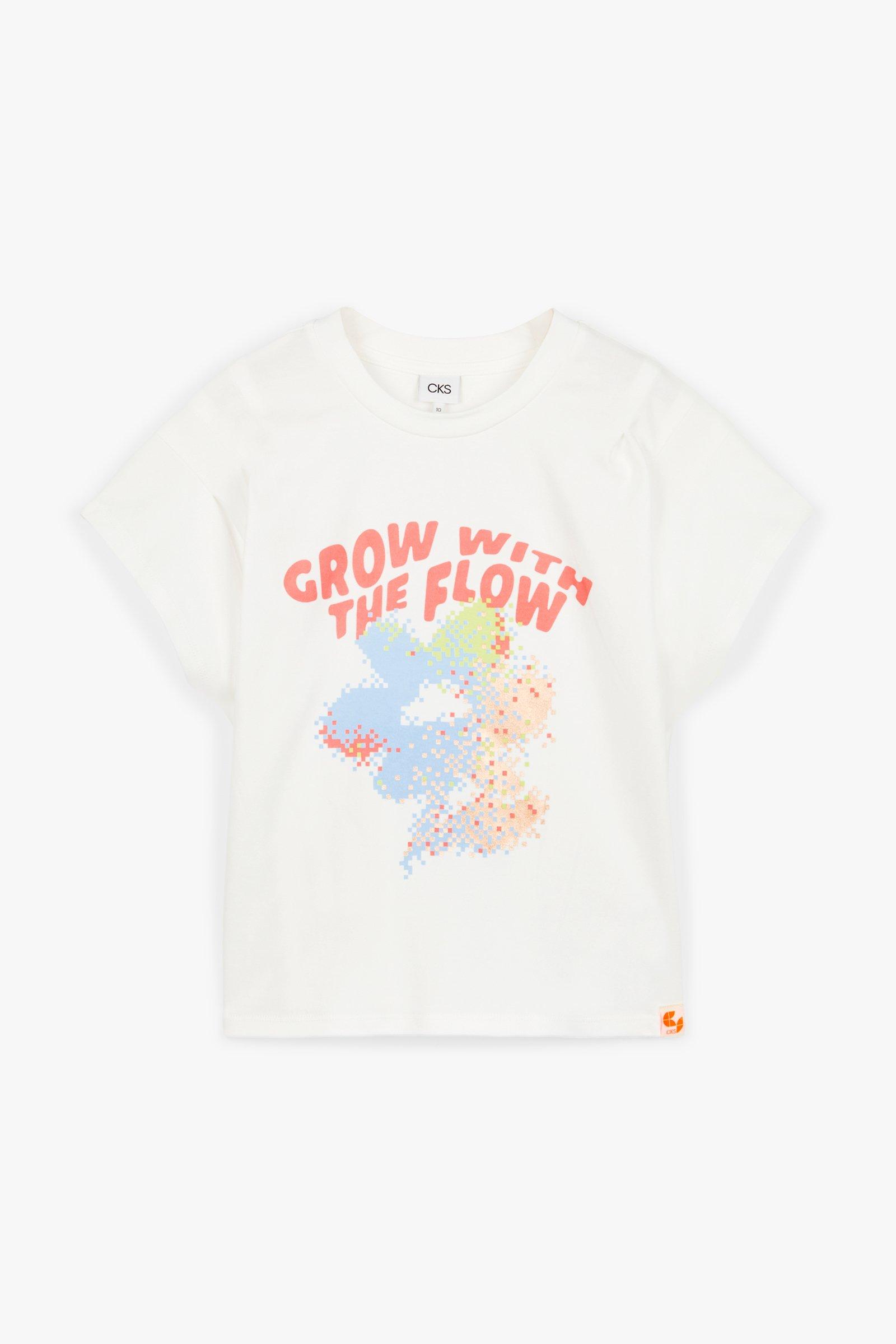 CKS Kids - MILEY - t-shirt korte mouwen - wit