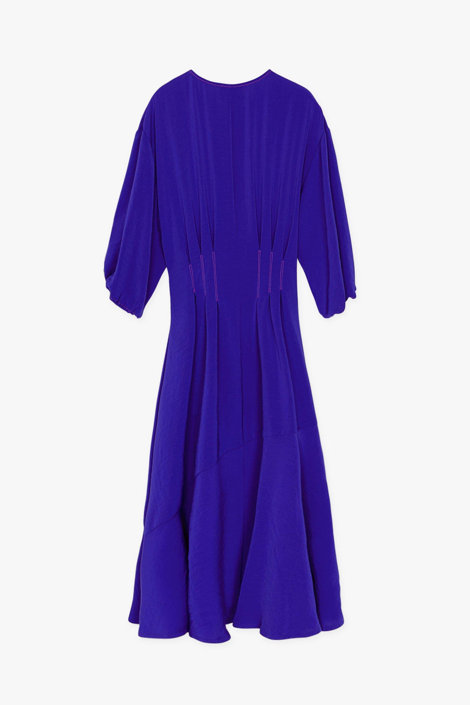 CKS Dames - IVY - midi jurk - blauw