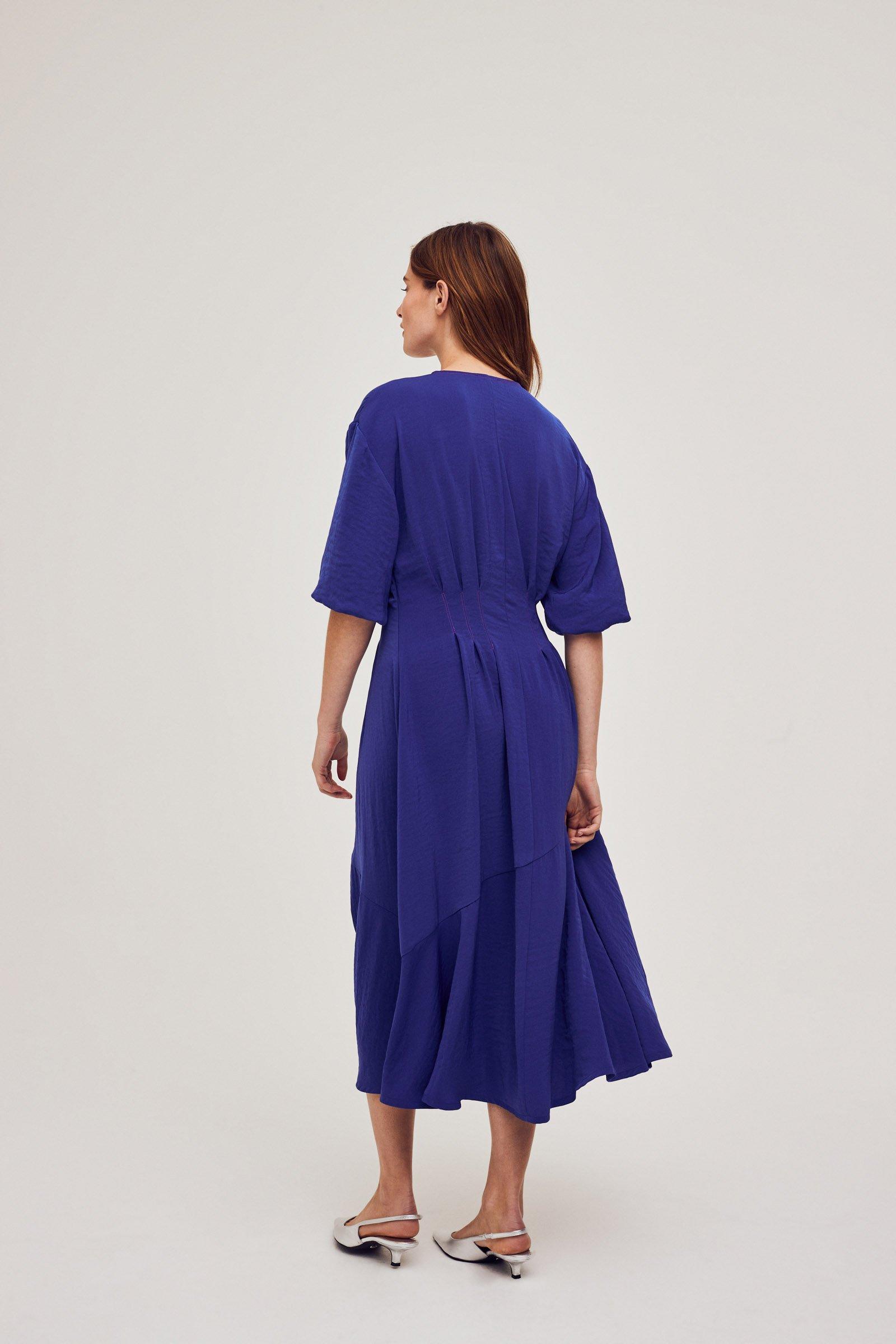 CKS Dames - IVY - Midi-Kleid - Blau
