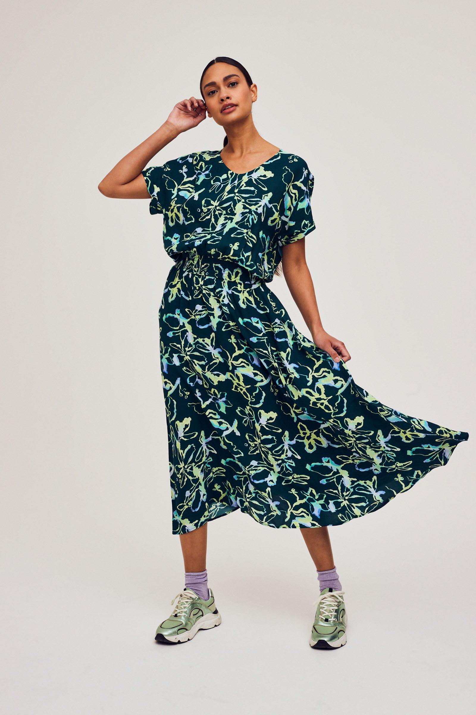 CKS Dames - LAPELINA - midi dress - dark green