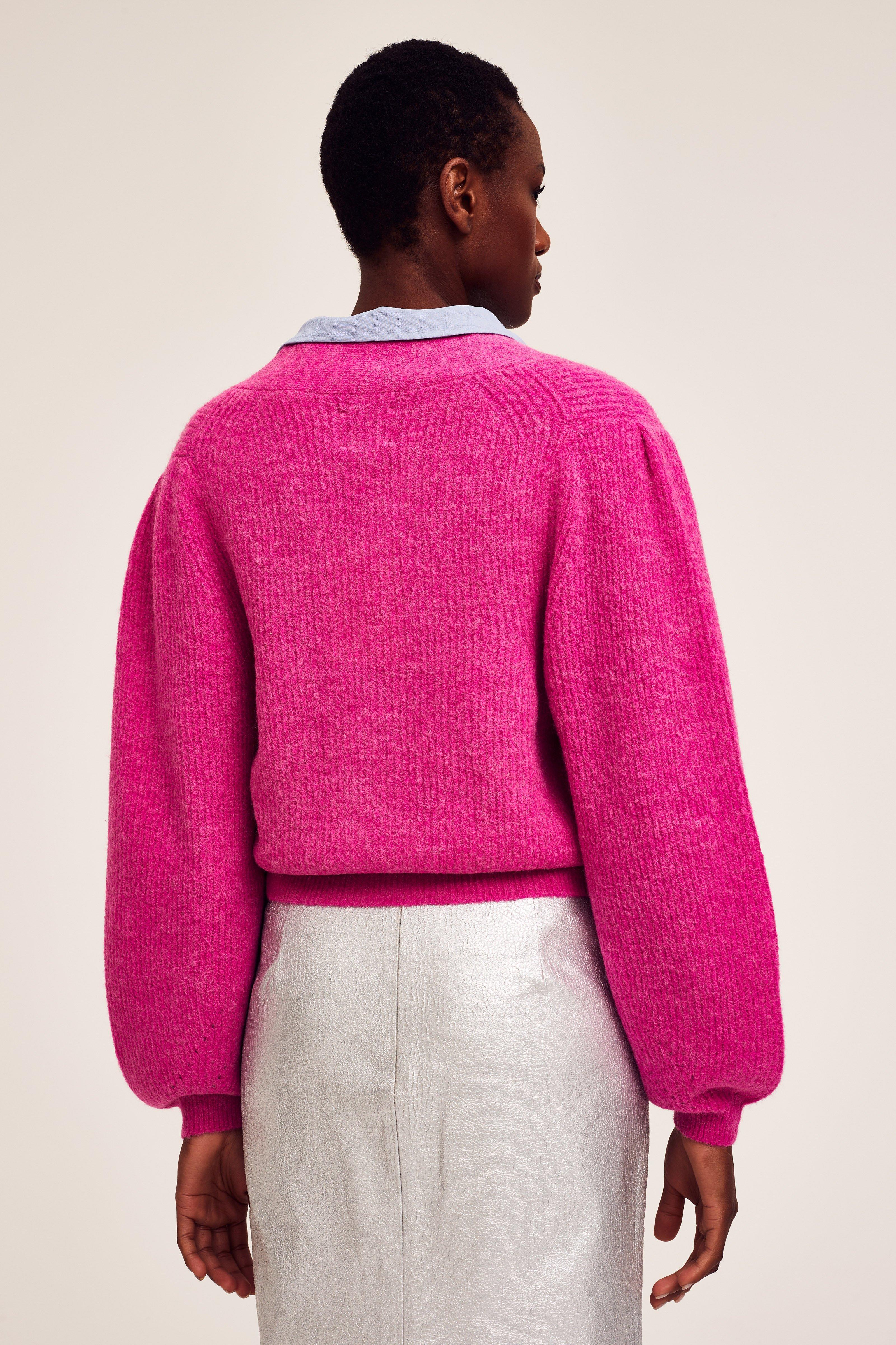 CKS Dames - LOUKALONG - Strickjacke - Rosa