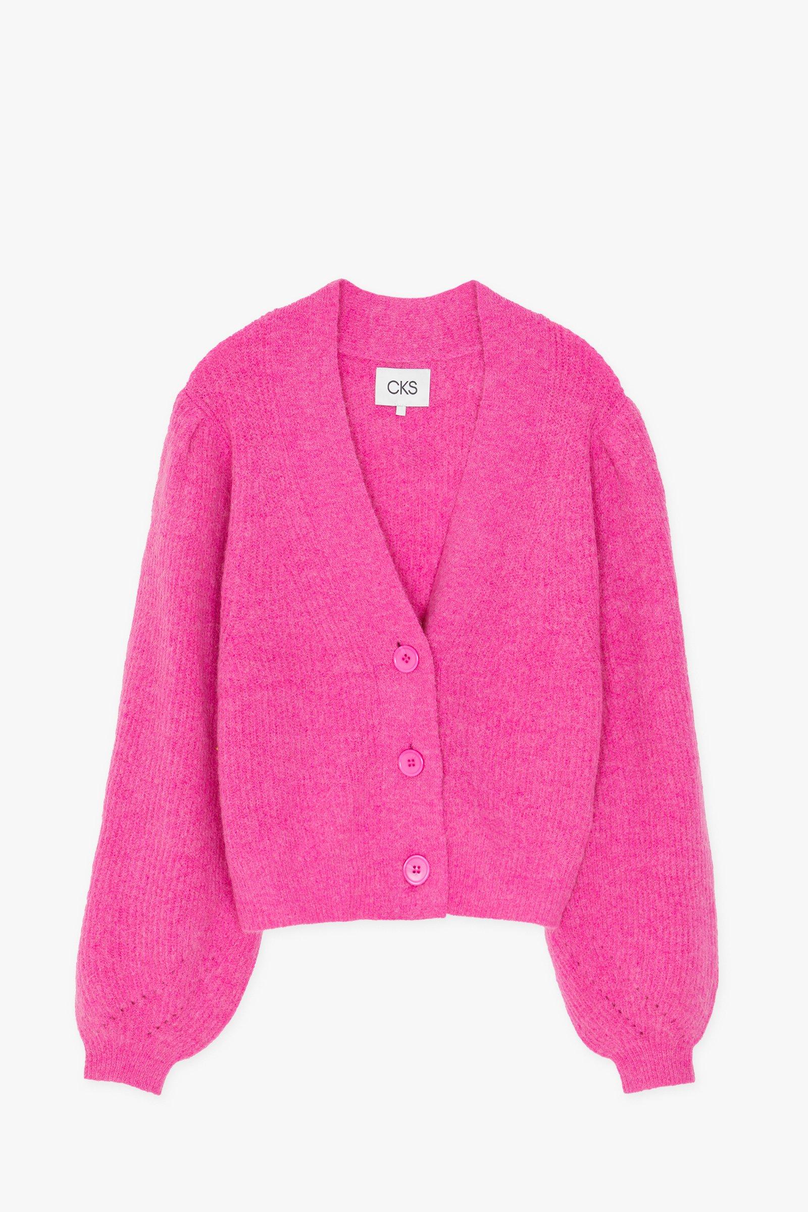 CKS Dames - LOUKALONG - Strickjacke - Rosa